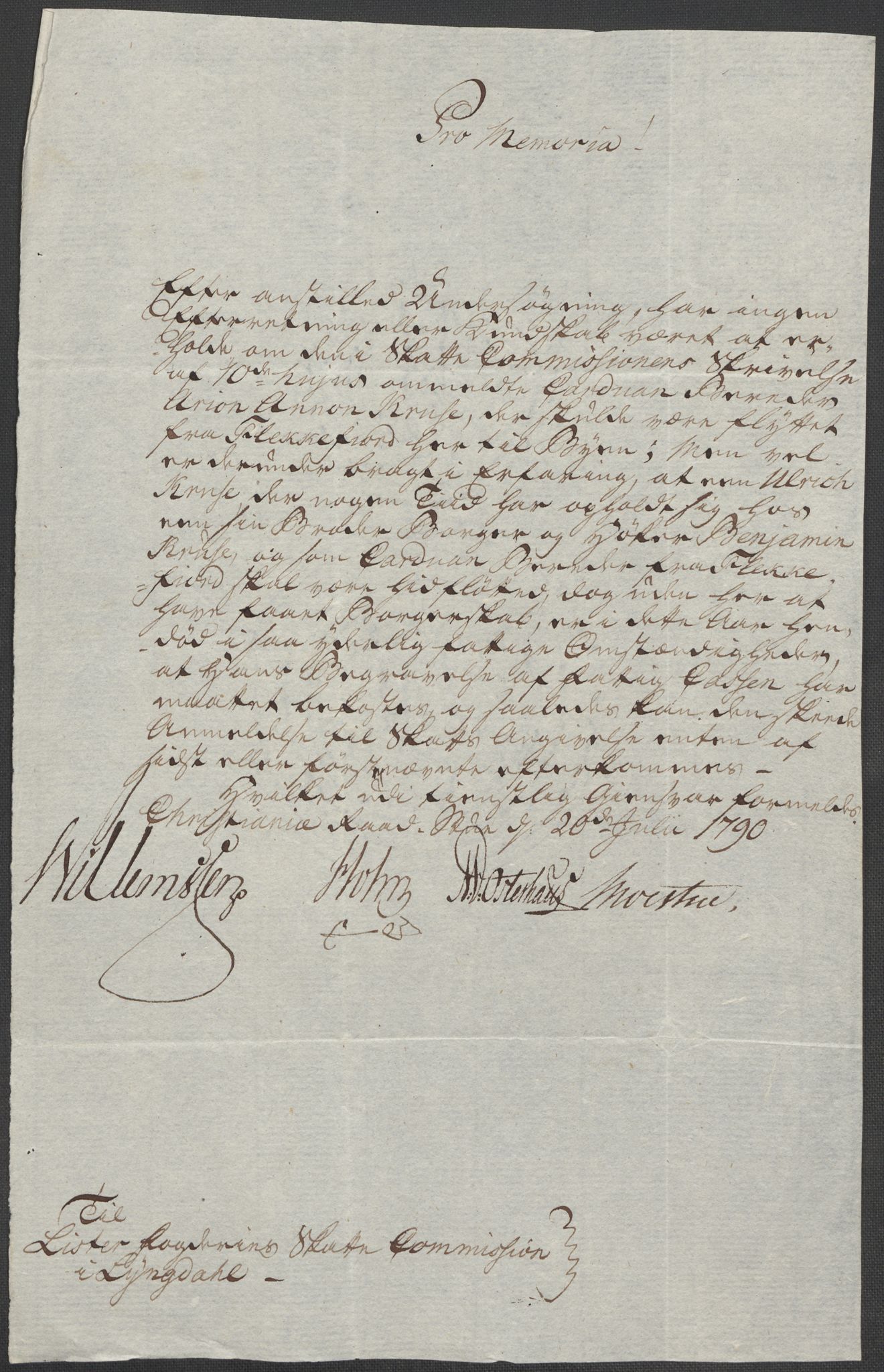 Rentekammeret inntil 1814, Reviderte regnskaper, Mindre regnskaper, AV/RA-EA-4068/Rf/Rfe/L0021: Larvik grevskap, Lista fogderi, 1789, p. 236