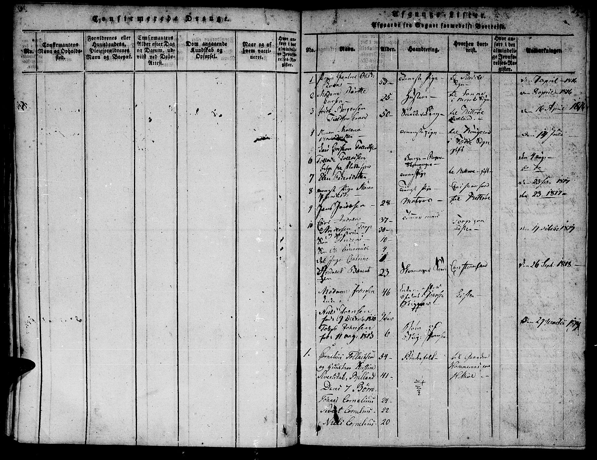 Flekkefjord sokneprestkontor, SAK/1111-0012/F/Fa/Fac/L0002: Parish register (official) no. A 2, 1815-1826, p. 288
