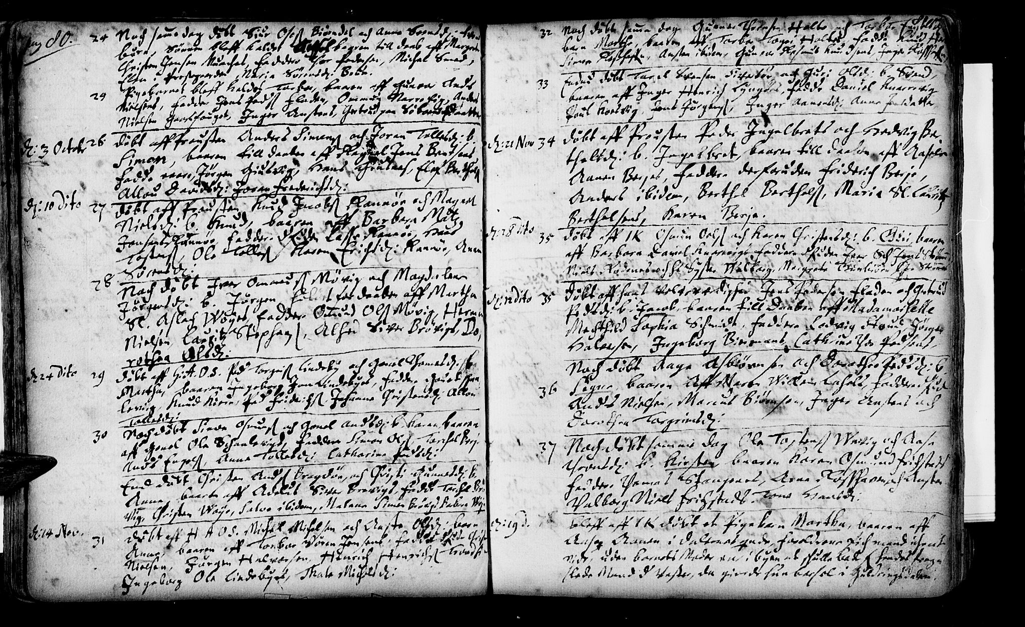 Oddernes sokneprestkontor, SAK/1111-0033/F/Fa/Faa/L0001: Parish register (official) no. A 1, 1692-1718, p. 80-81