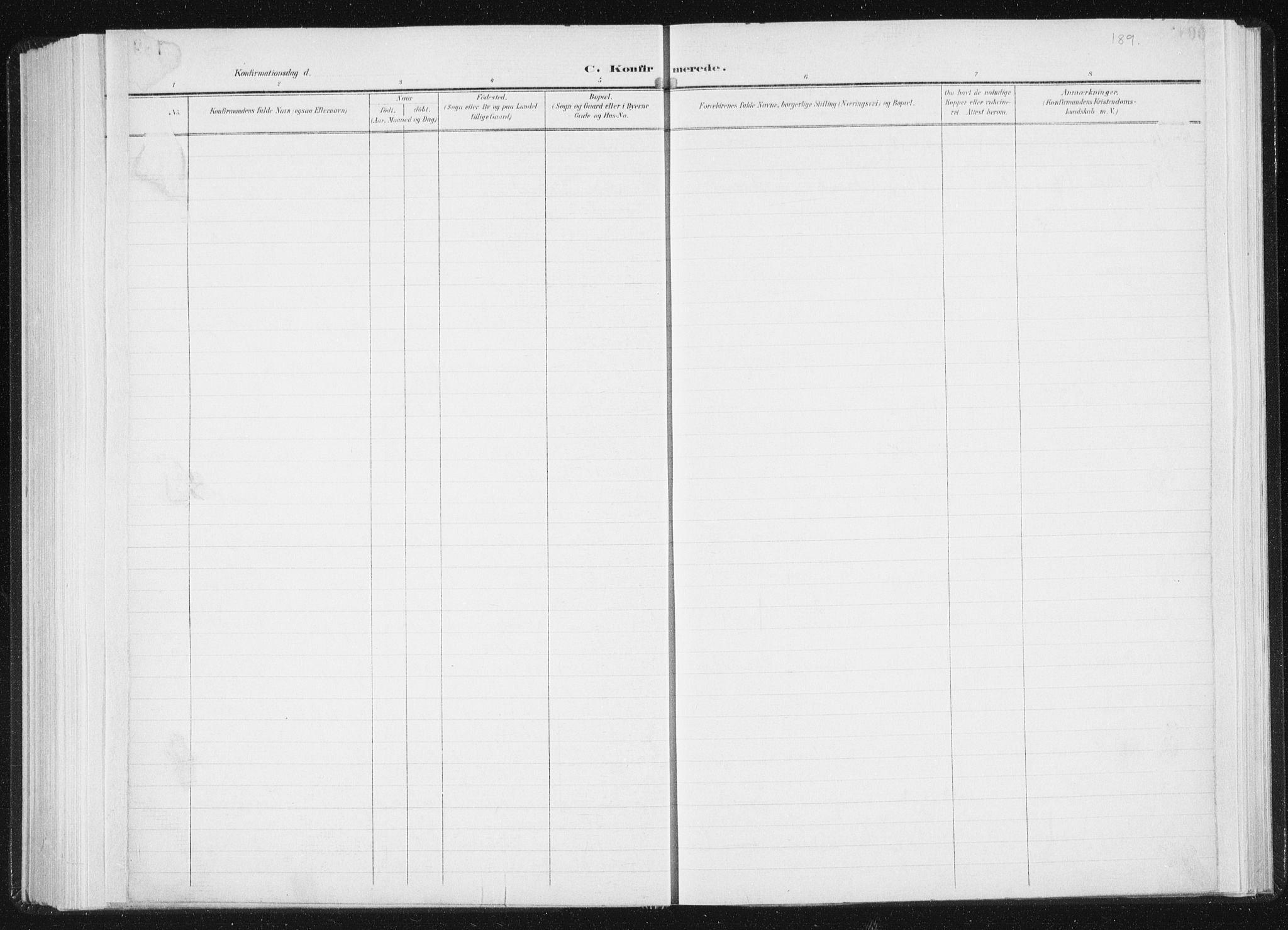 Ministerialprotokoller, klokkerbøker og fødselsregistre - Sør-Trøndelag, SAT/A-1456/647/L0635: Parish register (official) no. 647A02, 1896-1911, p. 189