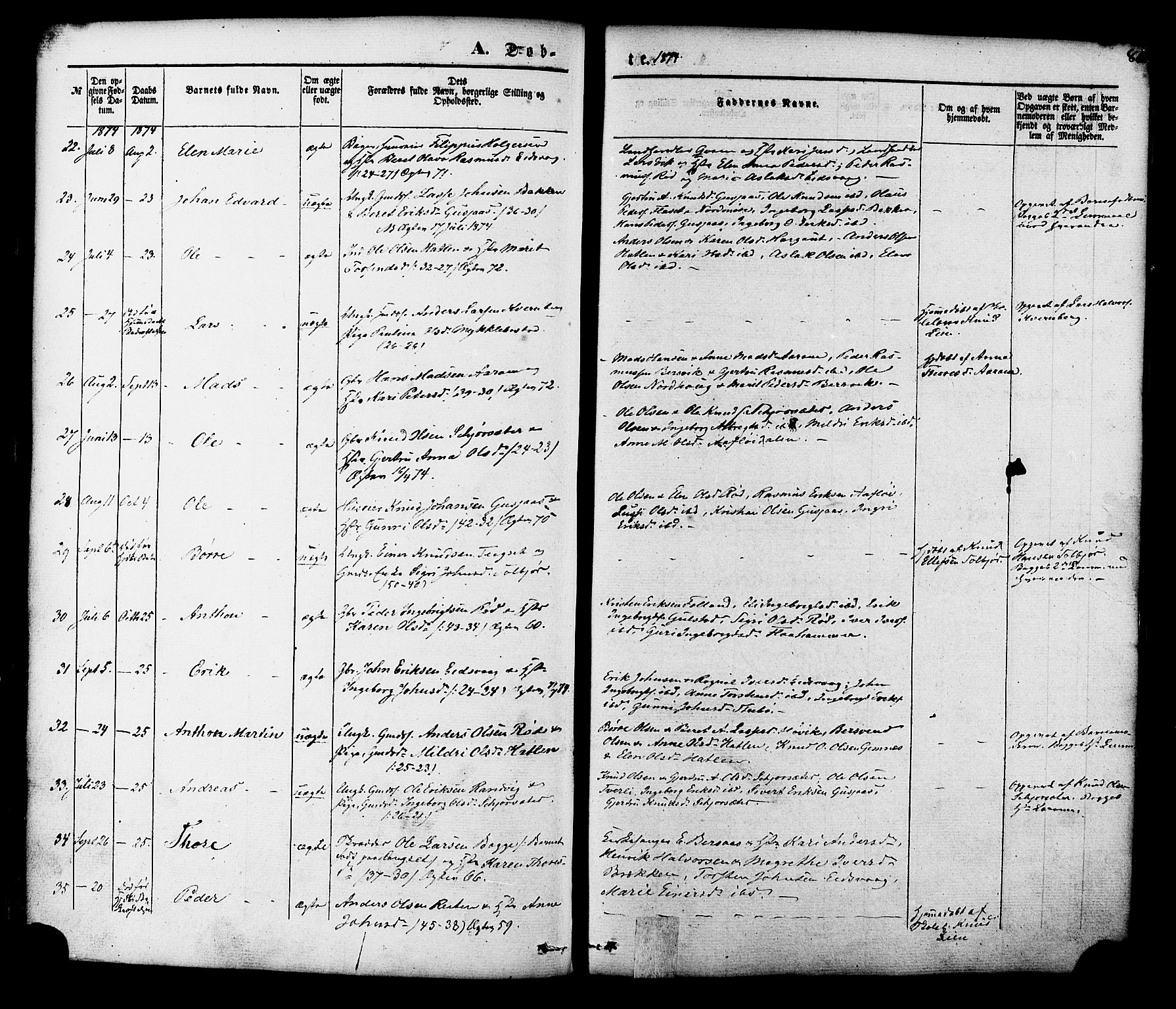 Ministerialprotokoller, klokkerbøker og fødselsregistre - Møre og Romsdal, AV/SAT-A-1454/551/L0625: Parish register (official) no. 551A05, 1846-1879, p. 86