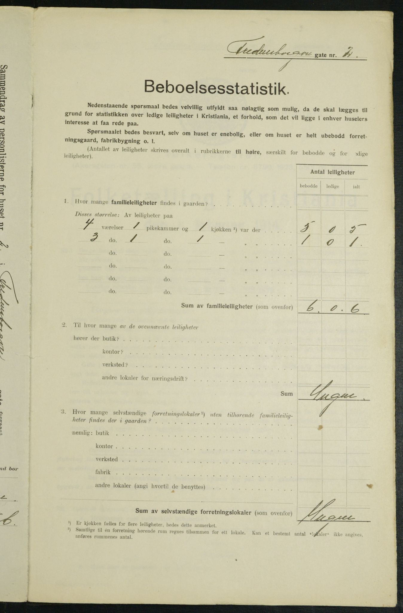 OBA, Municipal Census 1914 for Kristiania, 1914, p. 25649