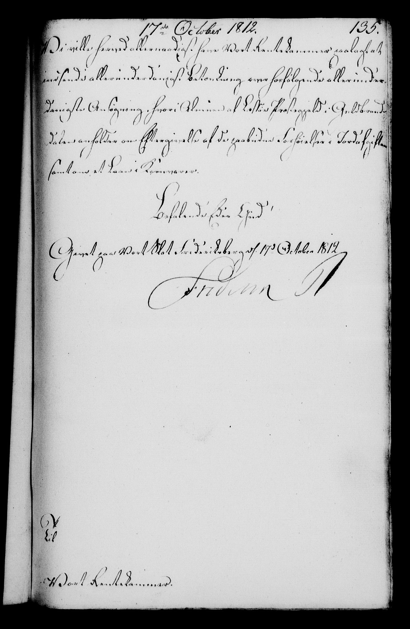 Rentekammeret, Kammerkanselliet, RA/EA-3111/G/Gf/Gfa/L0094: Norsk relasjons- og resolusjonsprotokoll (merket RK 52.94), 1812, p. 532