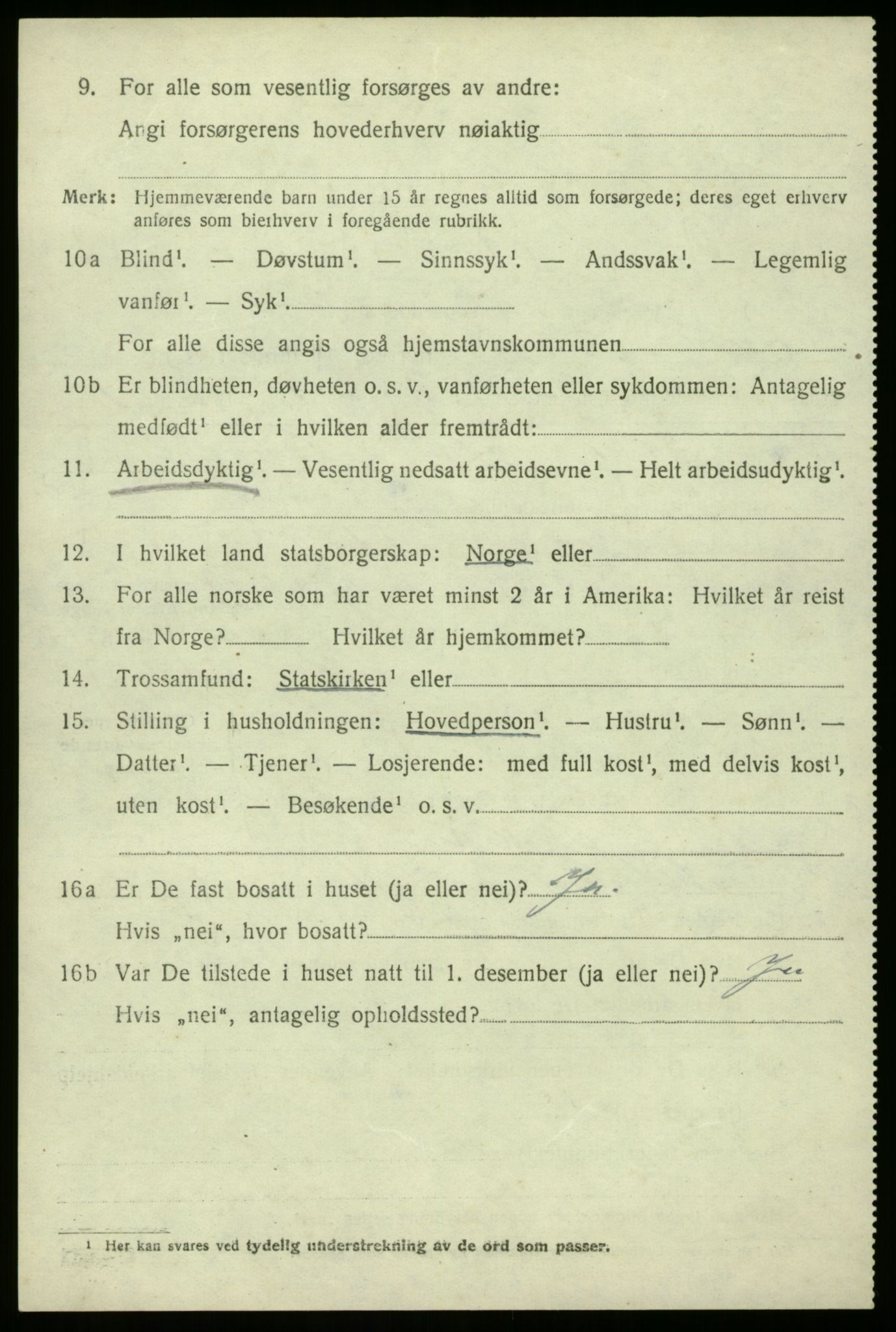 SAO, 1920 census for Borge, 1920, p. 4942