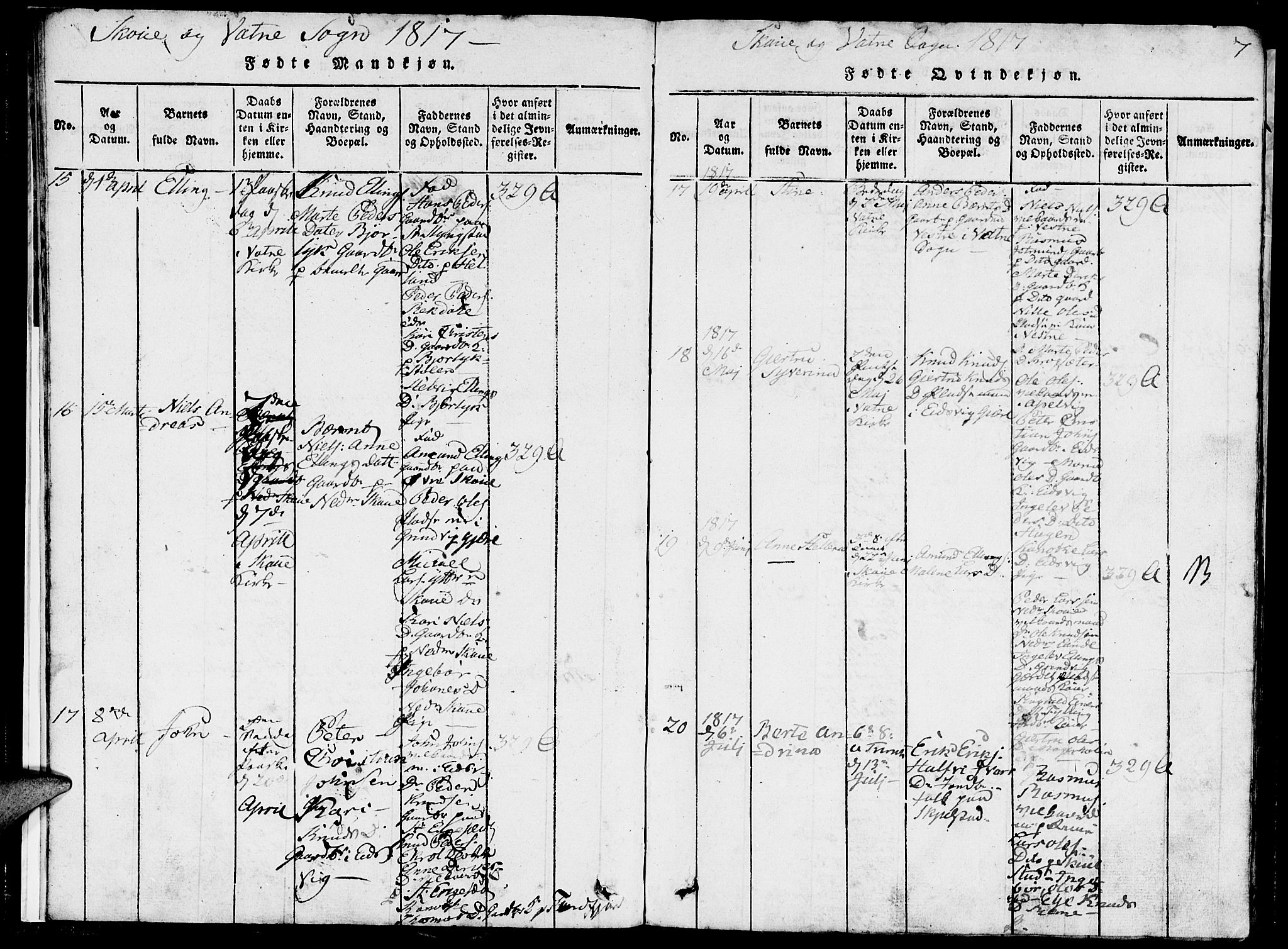 Ministerialprotokoller, klokkerbøker og fødselsregistre - Møre og Romsdal, AV/SAT-A-1454/524/L0360: Parish register (copy) no. 524C01, 1816-1830, p. 7