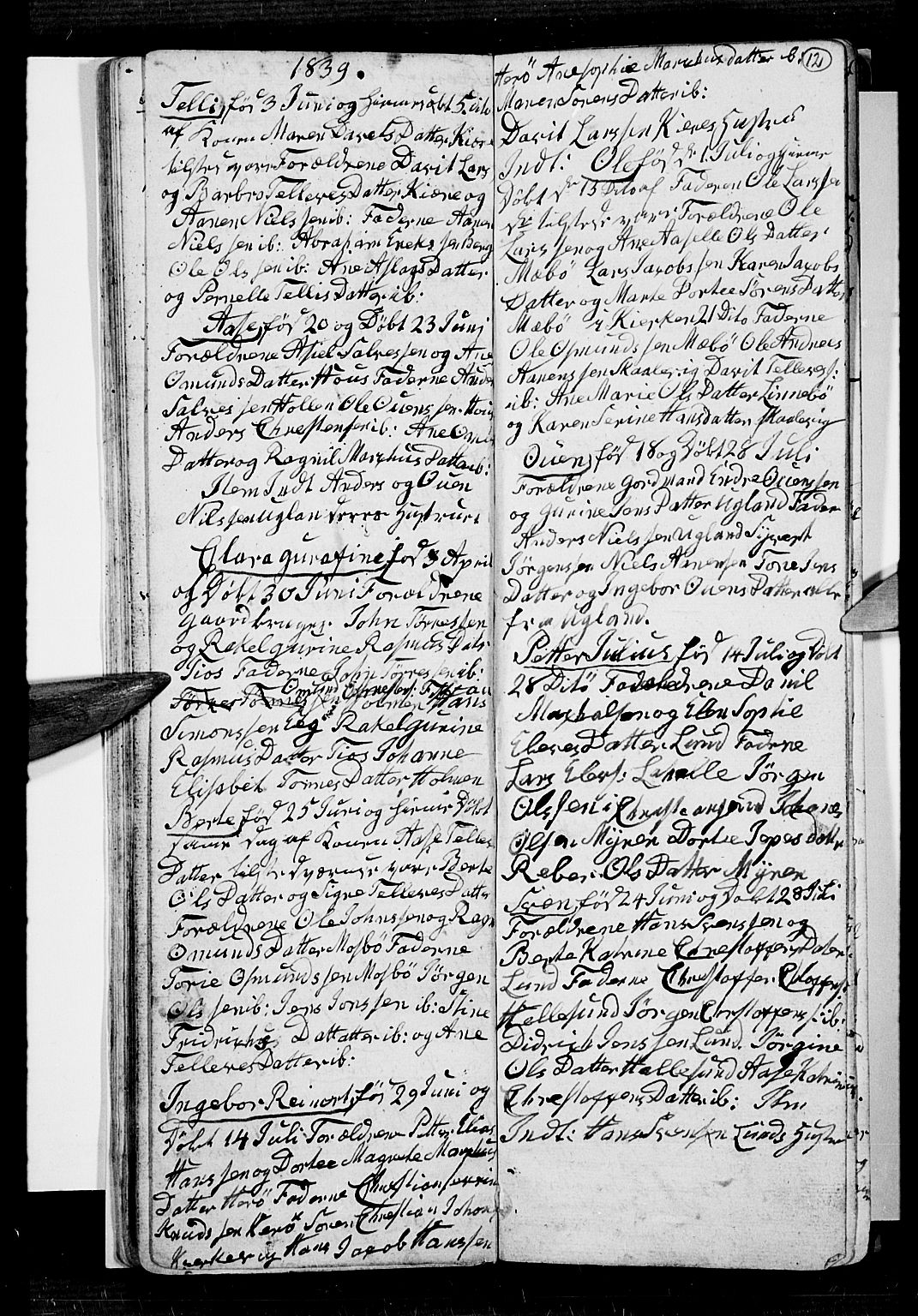 Oddernes sokneprestkontor, AV/SAK-1111-0033/F/Fb/Fba/L0004: Parish register (copy) no. B 4, 1837-1846, p. 12