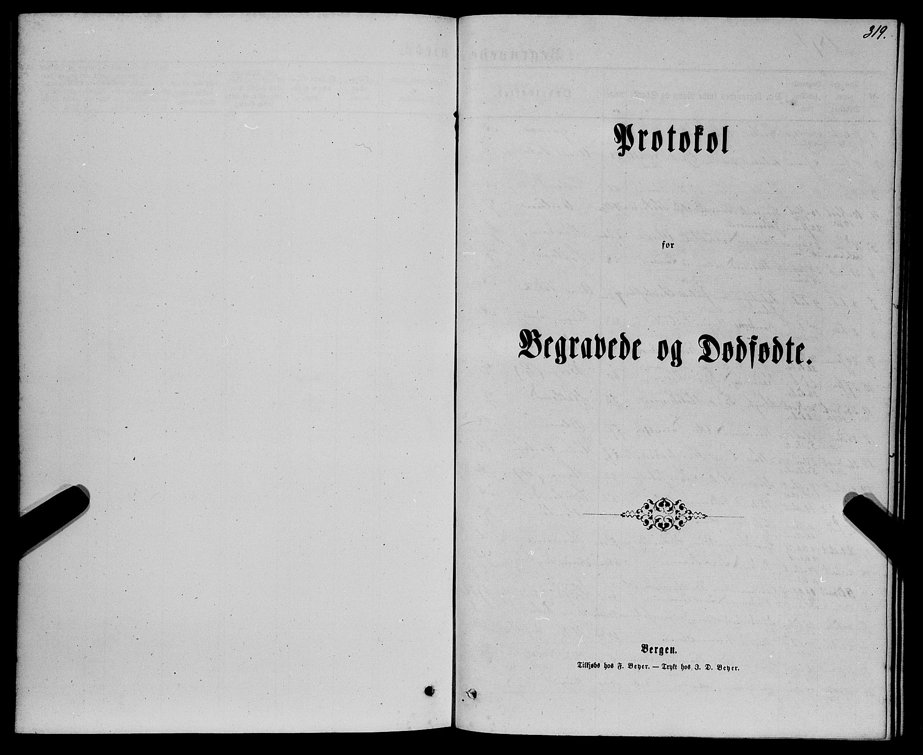 Haus sokneprestembete, SAB/A-75601/H/Haa: Parish register (official) no. A 18, 1871-1877, p. 319
