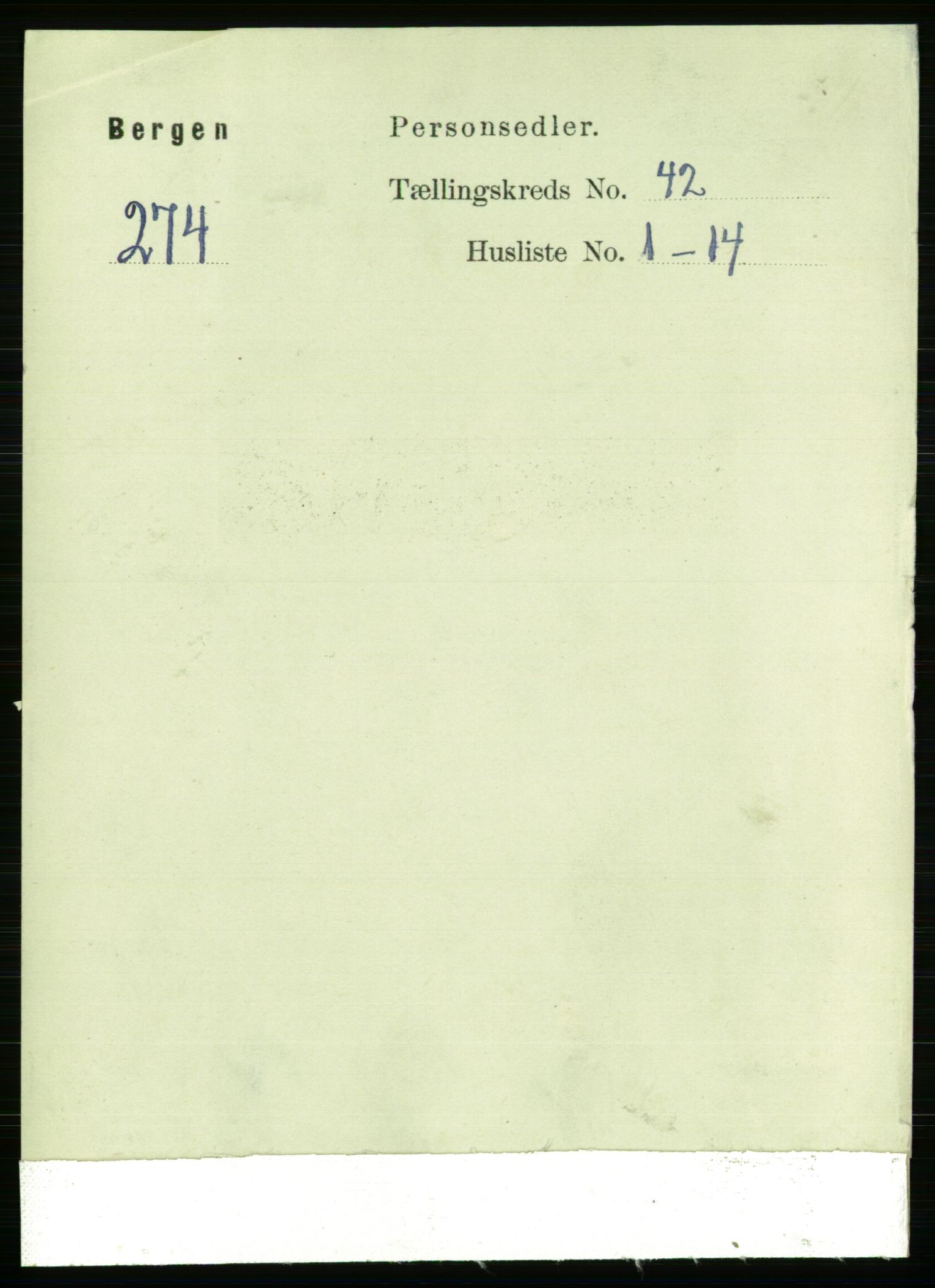 RA, 1891 Census for 1301 Bergen, 1891, p. 49702