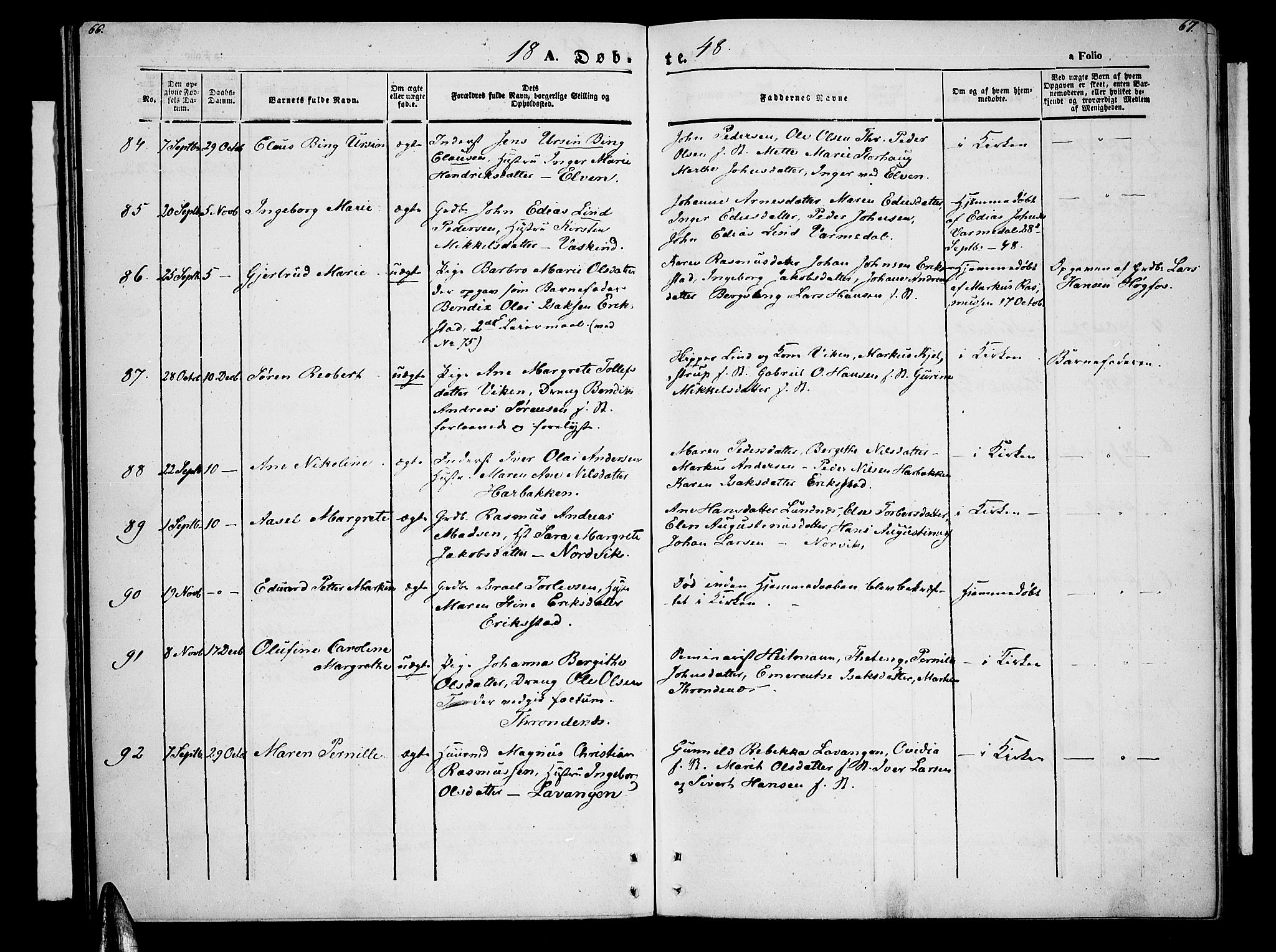 Trondenes sokneprestkontor, AV/SATØ-S-1319/H/Hb/L0006klokker: Parish register (copy) no. 6, 1845-1855, p. 66-67