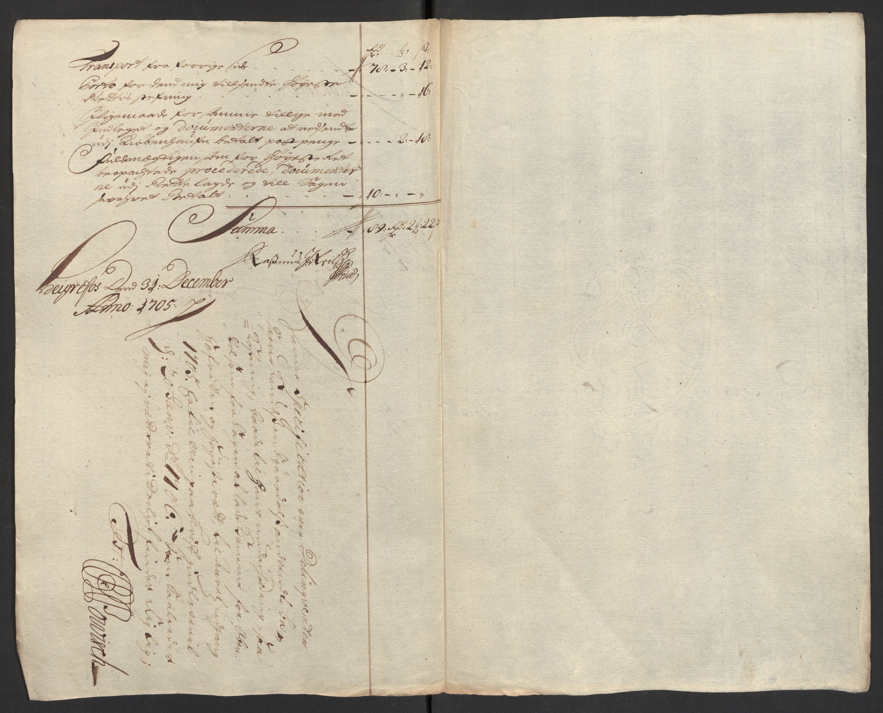 Rentekammeret inntil 1814, Reviderte regnskaper, Fogderegnskap, AV/RA-EA-4092/R40/L2447: Fogderegnskap Råbyggelag, 1703-1705, p. 448