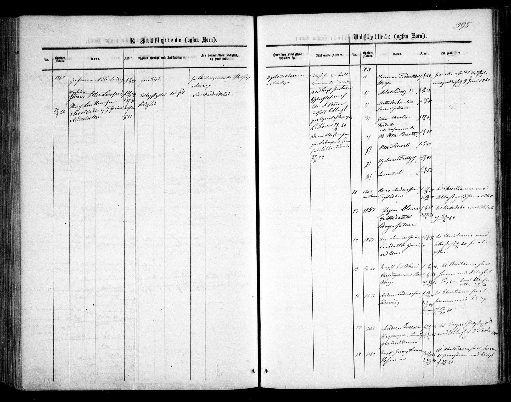 Nes prestekontor Kirkebøker, AV/SAO-A-10410/F/Fa/L0008: Parish register (official) no. I 8, 1859-1874, p. 398