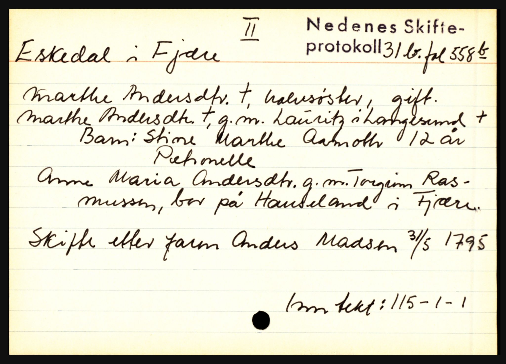 Nedenes sorenskriveri før 1824, AV/SAK-1221-0007/H, p. 6213