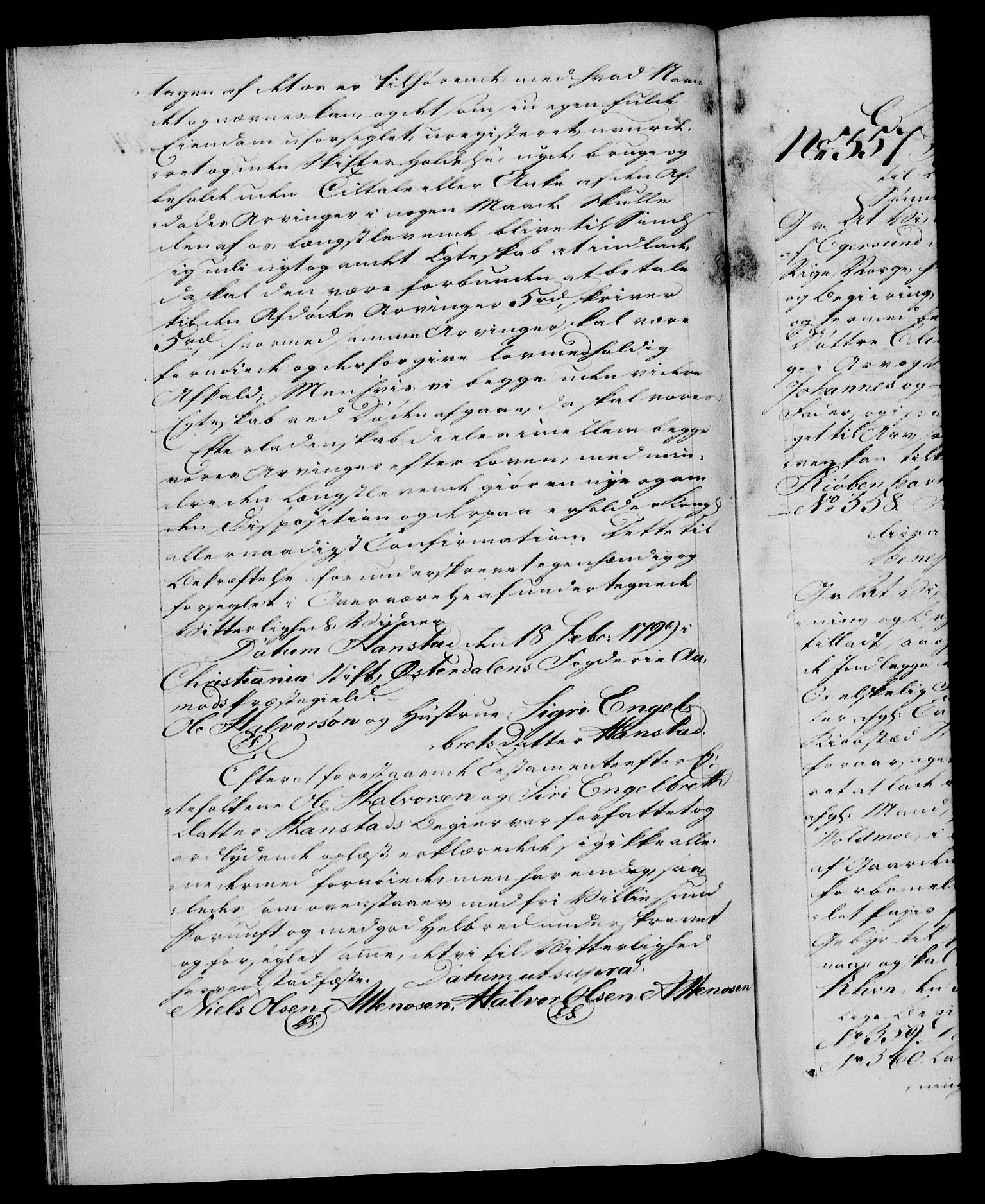 Danske Kanselli 1572-1799, AV/RA-EA-3023/F/Fc/Fca/Fcaa/L0059: Norske registre, 1799, p. 204b