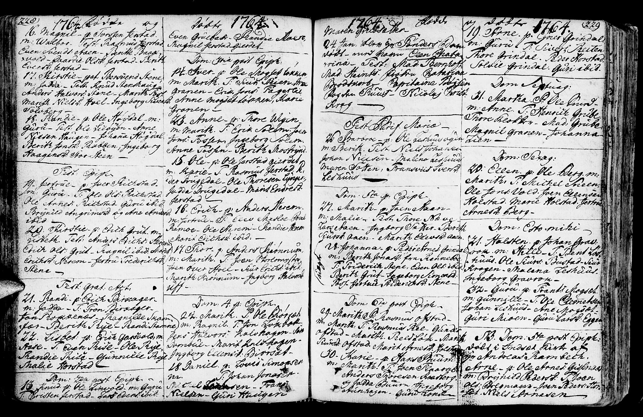Ministerialprotokoller, klokkerbøker og fødselsregistre - Sør-Trøndelag, SAT/A-1456/672/L0851: Parish register (official) no. 672A04, 1751-1775, p. 228-229