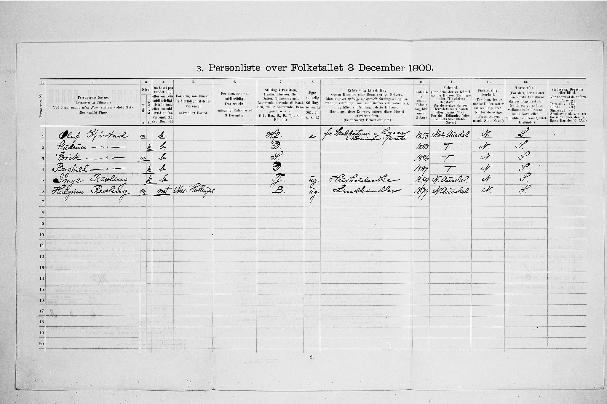 SAO, 1900 census for Kristiania, 1900, p. 41184