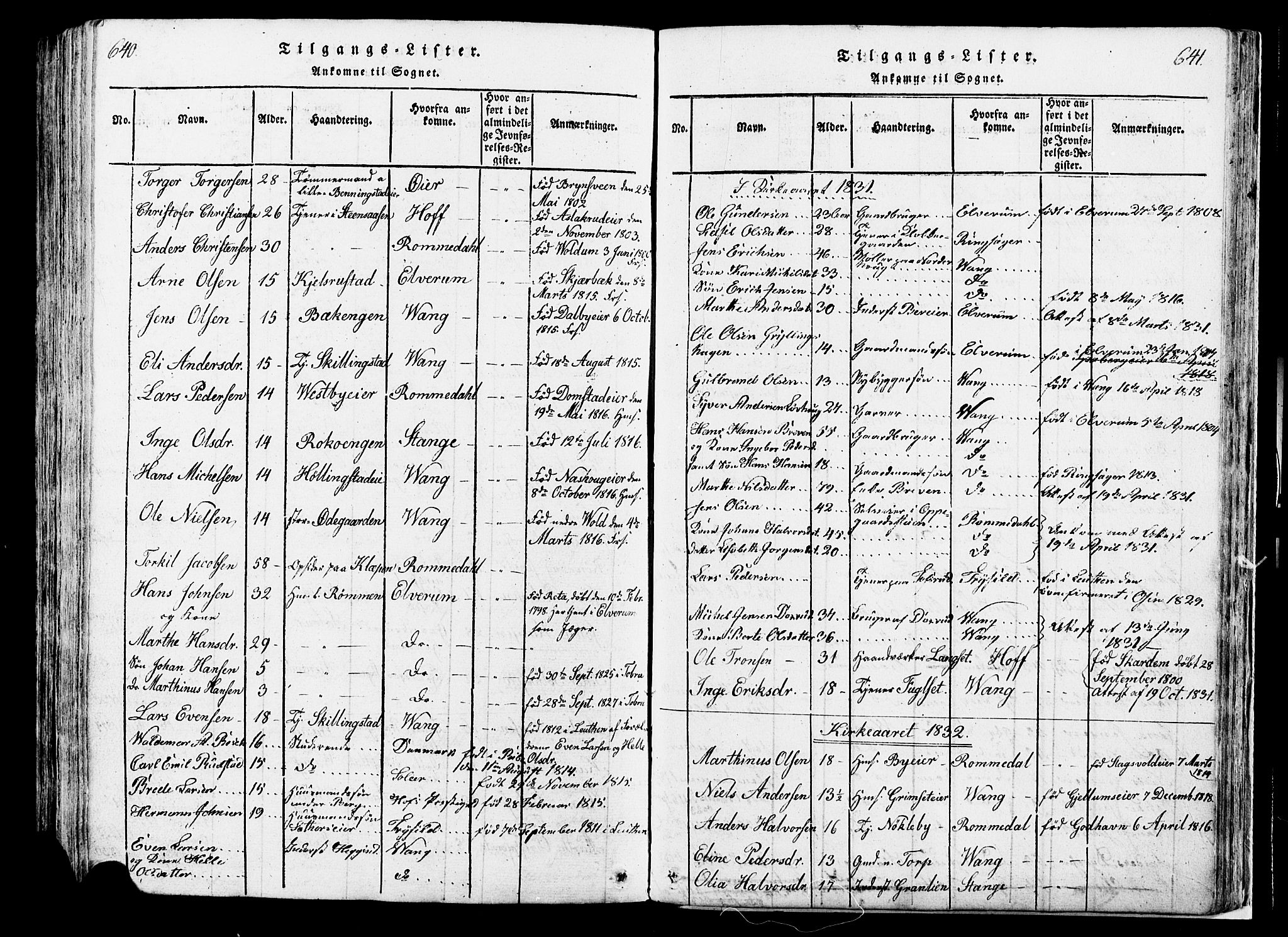 Løten prestekontor, SAH/PREST-022/K/Ka/L0005: Parish register (official) no. 5, 1814-1832, p. 640-641
