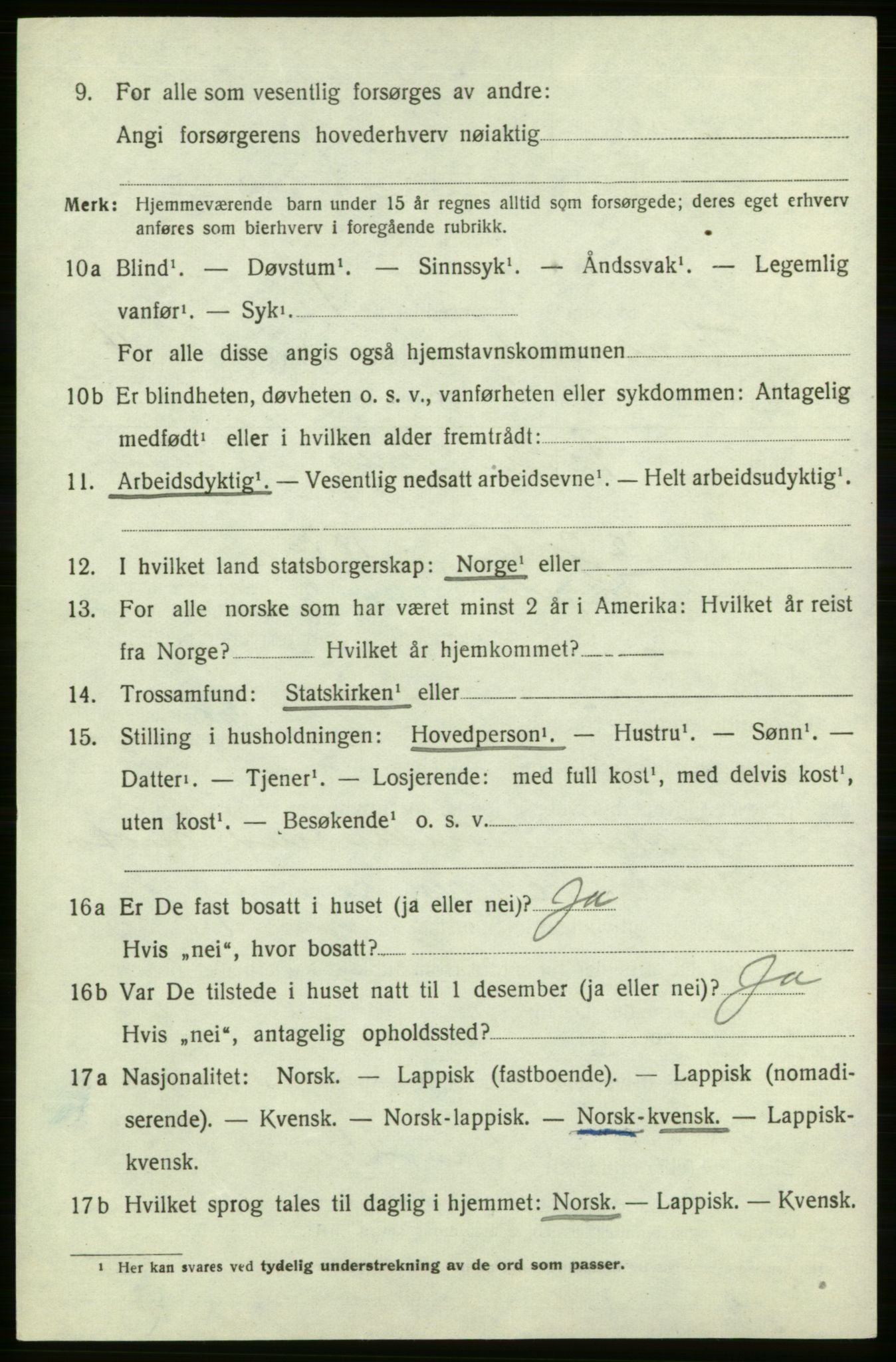 SATØ, 1920 census for , 1920, p. 1335