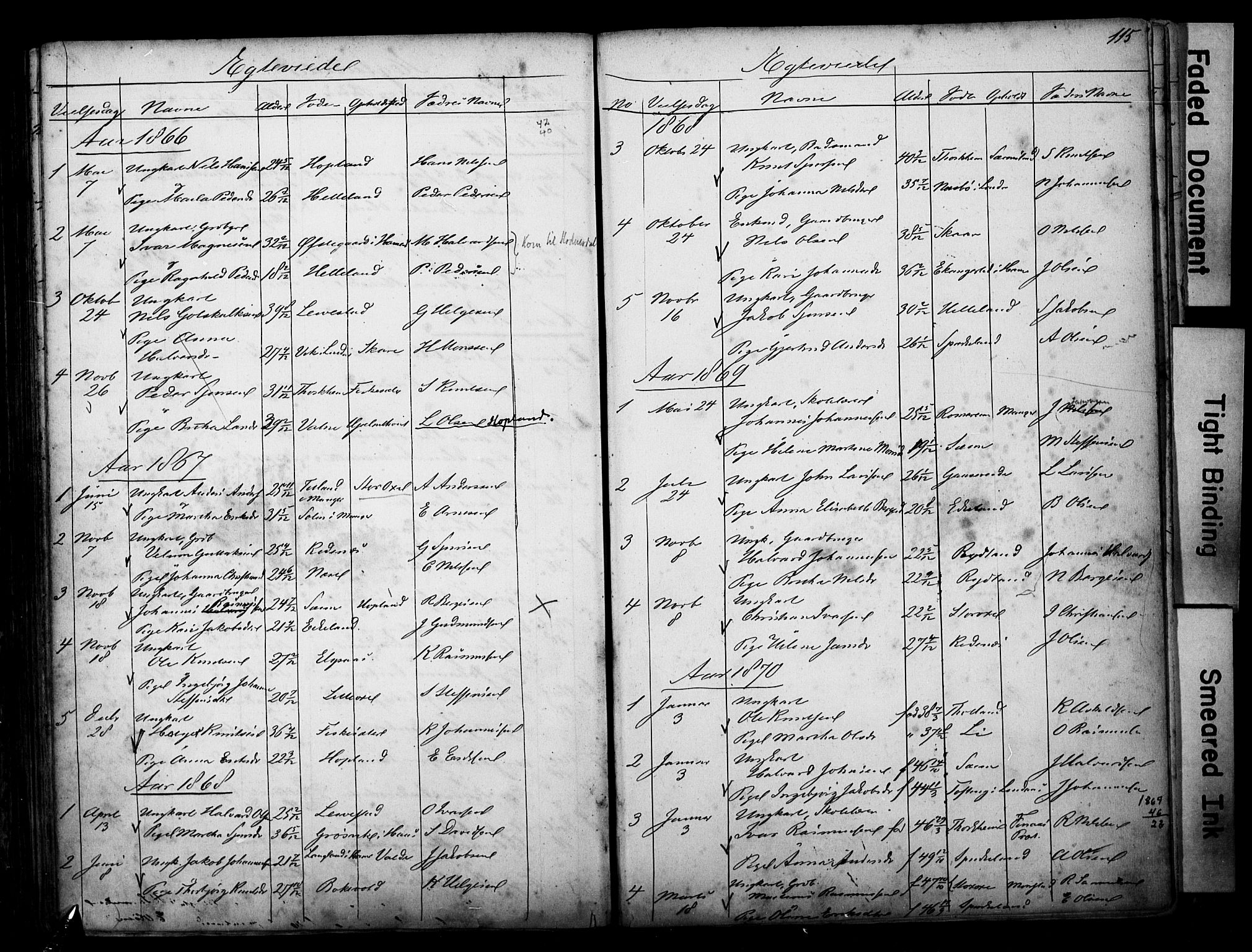 Alversund Sokneprestembete, SAB/A-73901/H/Ha/Hab: Parish register (copy) no. D 1, 1800-1870, p. 115