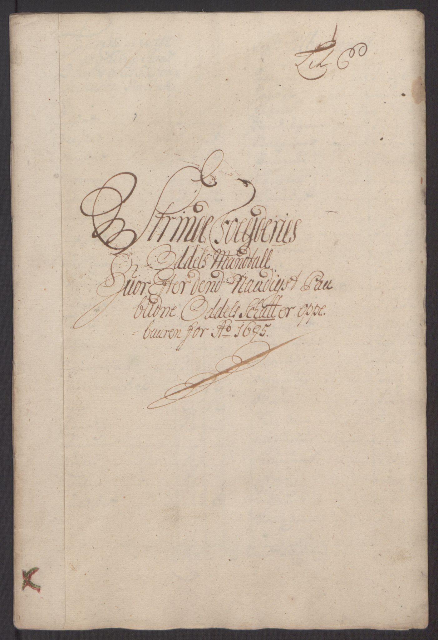 Rentekammeret inntil 1814, Reviderte regnskaper, Fogderegnskap, RA/EA-4092/R61/L4105: Fogderegnskap Strinda og Selbu, 1695, p. 40