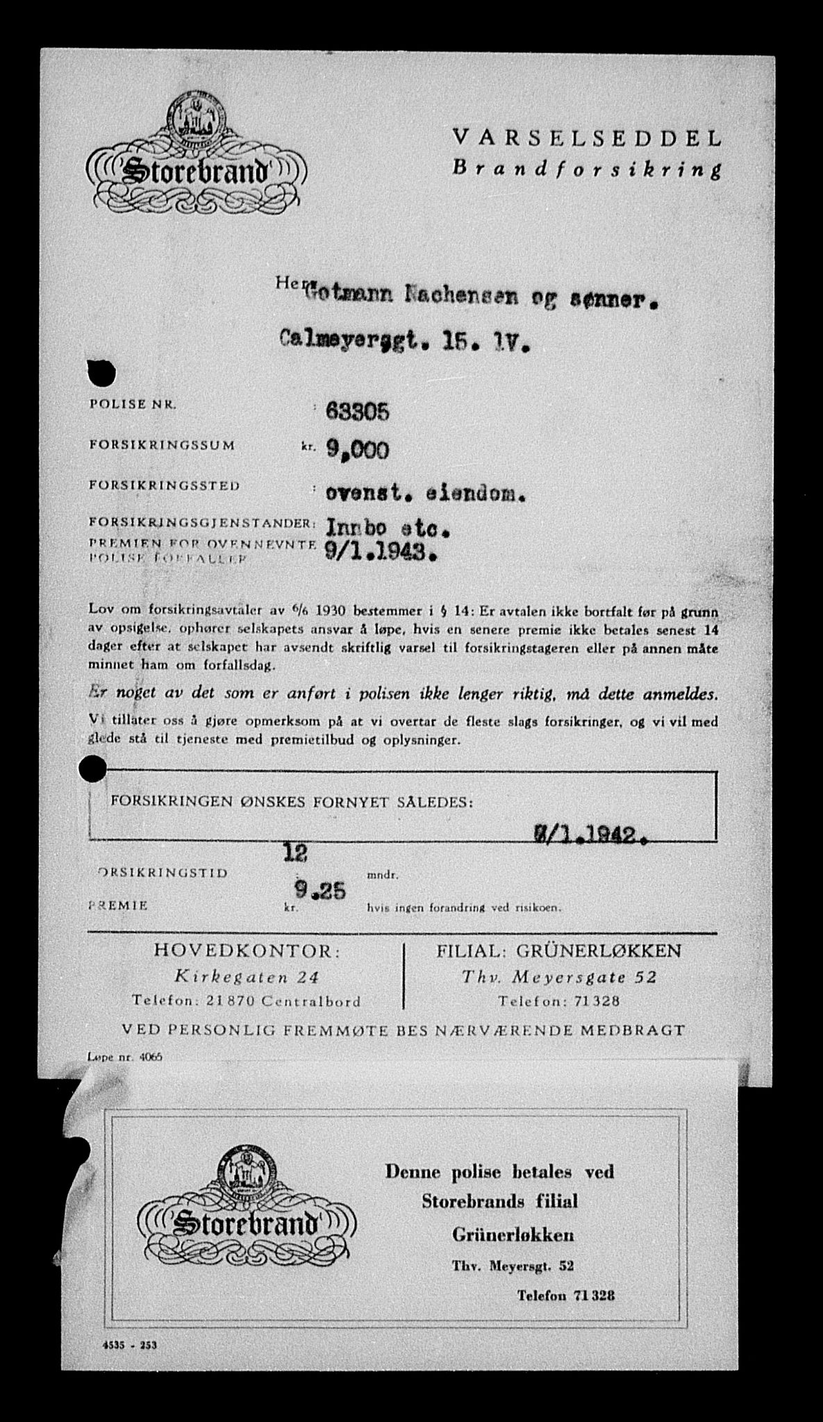 Justisdepartementet, Tilbakeføringskontoret for inndratte formuer, AV/RA-S-1564/H/Hc/Hcc/L0967: --, 1945-1947, p. 37