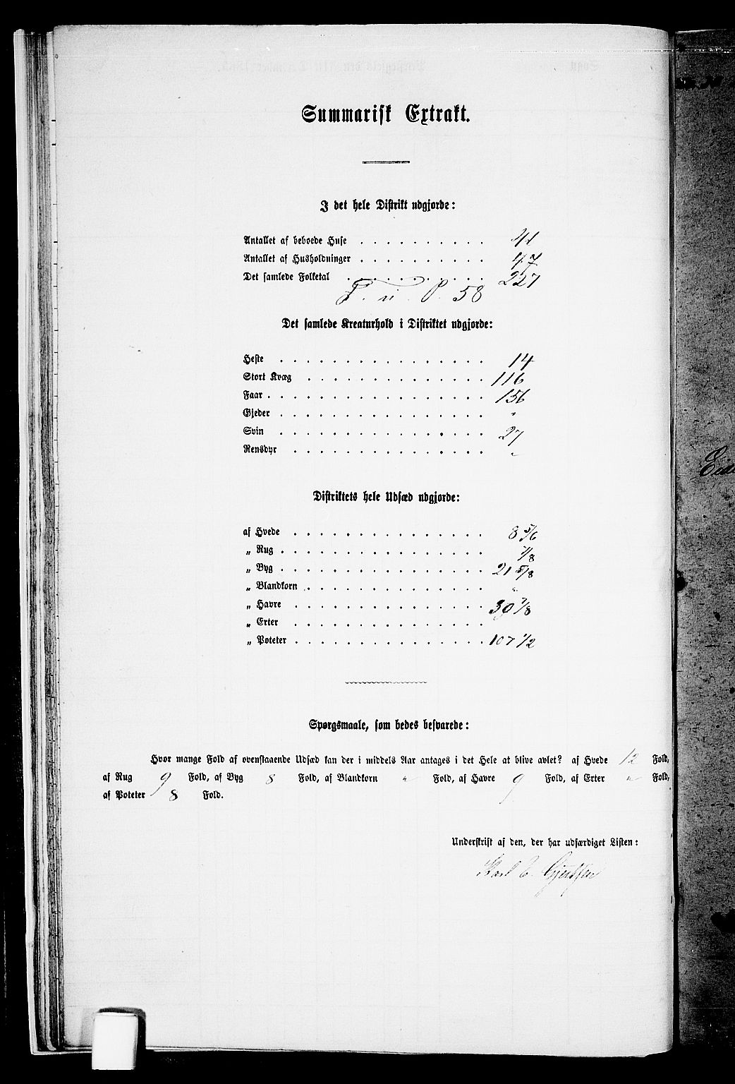 RA, 1865 census for Homedal, 1865, p. 23