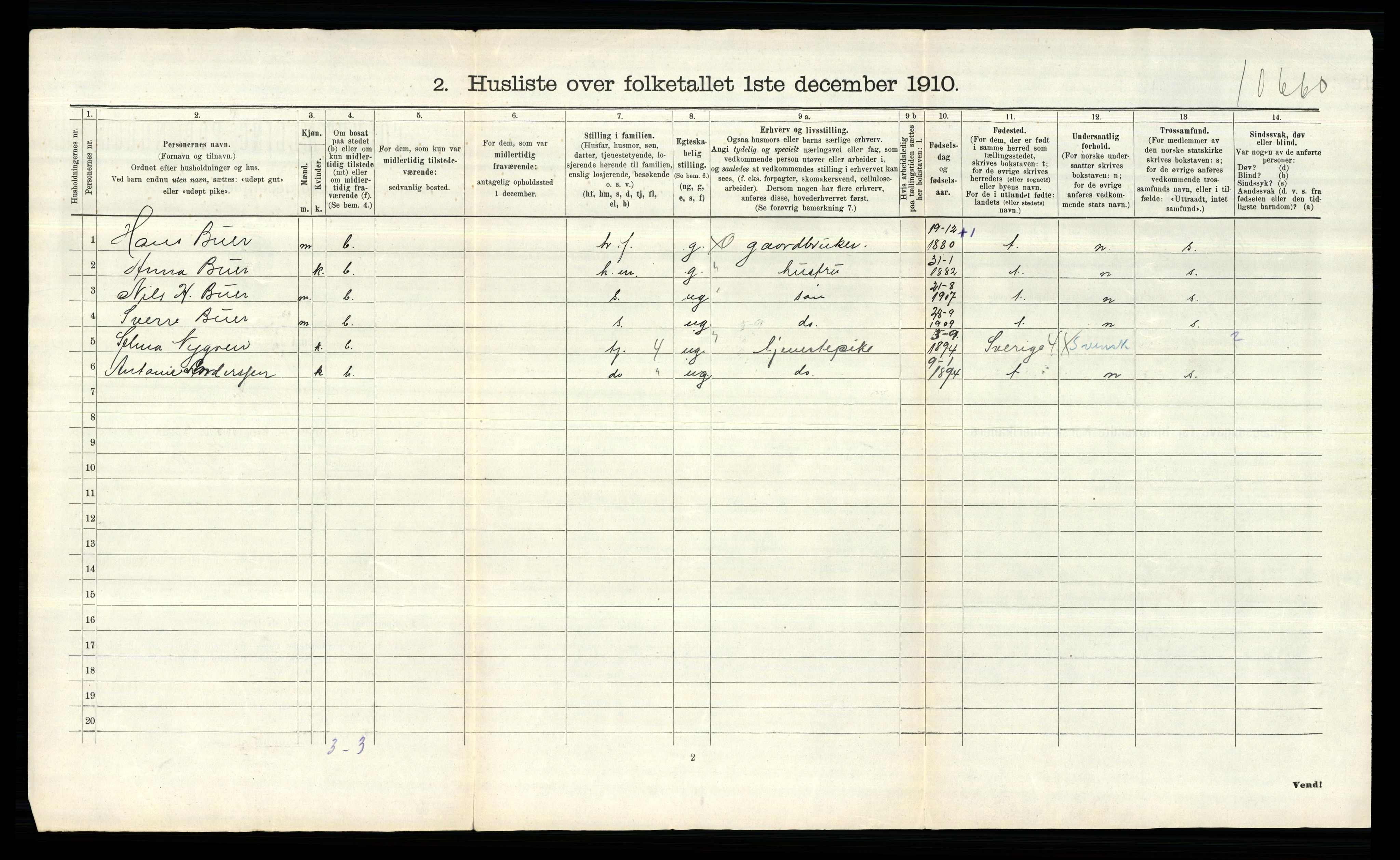 RA, 1910 census for Aremark, 1910, p. 30