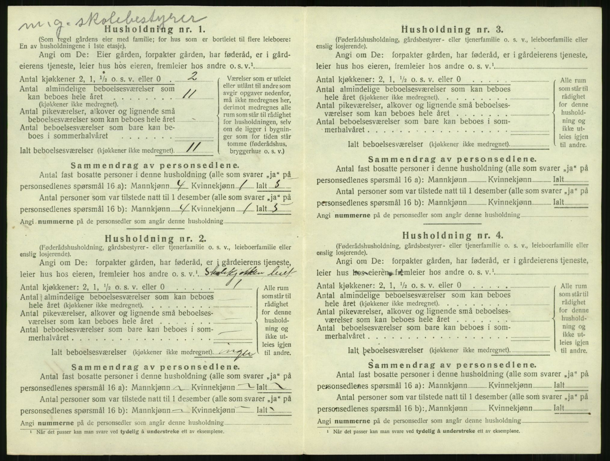 SAT, 1920 census for Ørskog, 1920, p. 425