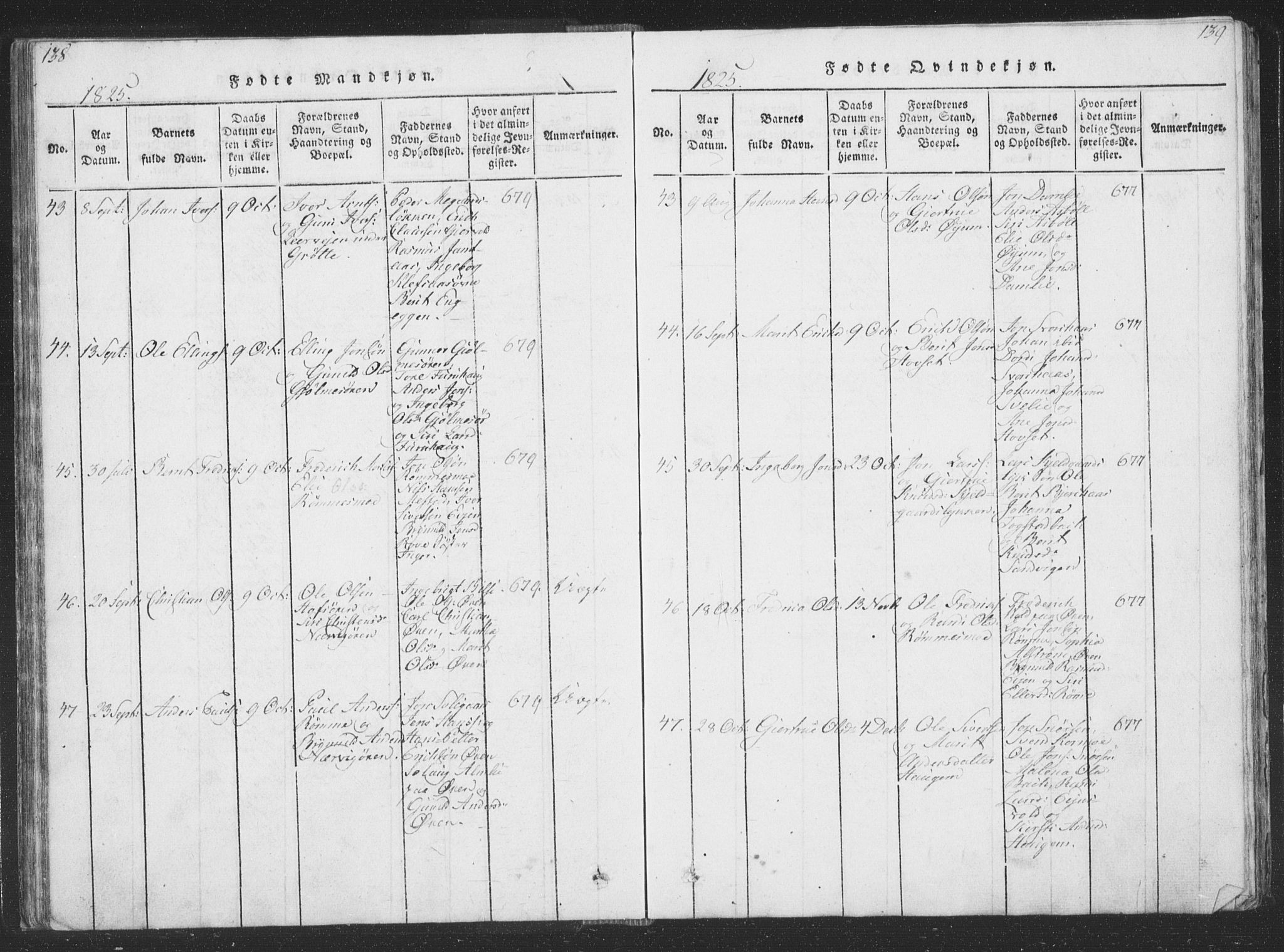Ministerialprotokoller, klokkerbøker og fødselsregistre - Sør-Trøndelag, SAT/A-1456/668/L0816: Parish register (copy) no. 668C05, 1816-1893, p. 138-139