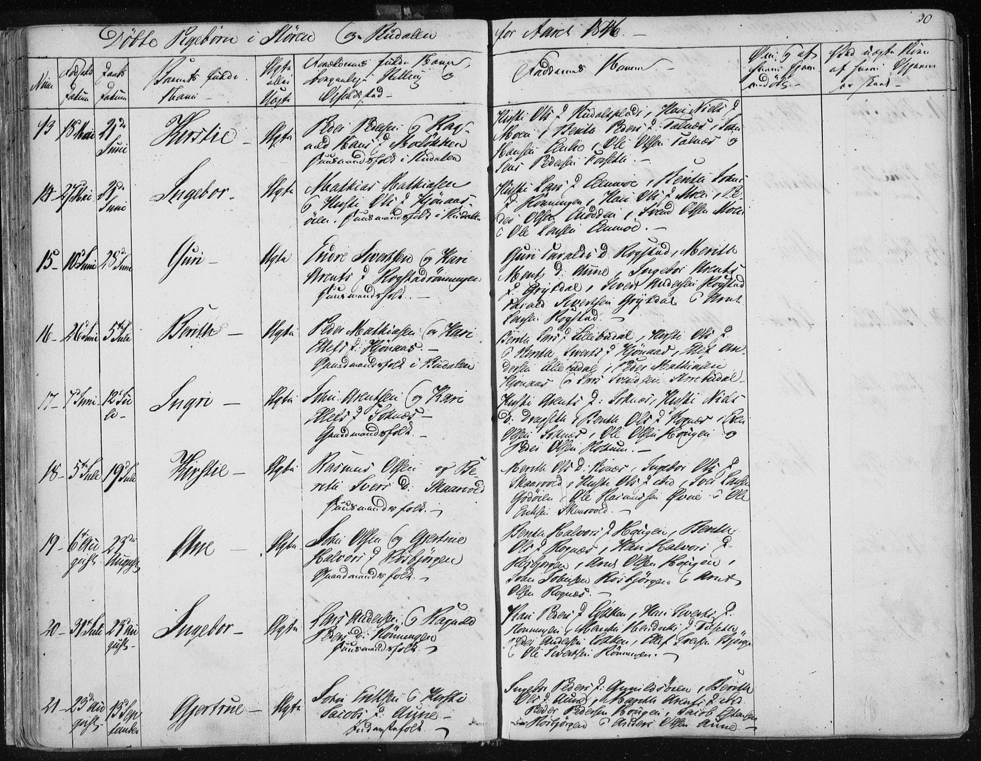 Ministerialprotokoller, klokkerbøker og fødselsregistre - Sør-Trøndelag, AV/SAT-A-1456/687/L0997: Parish register (official) no. 687A05 /1, 1843-1848, p. 30