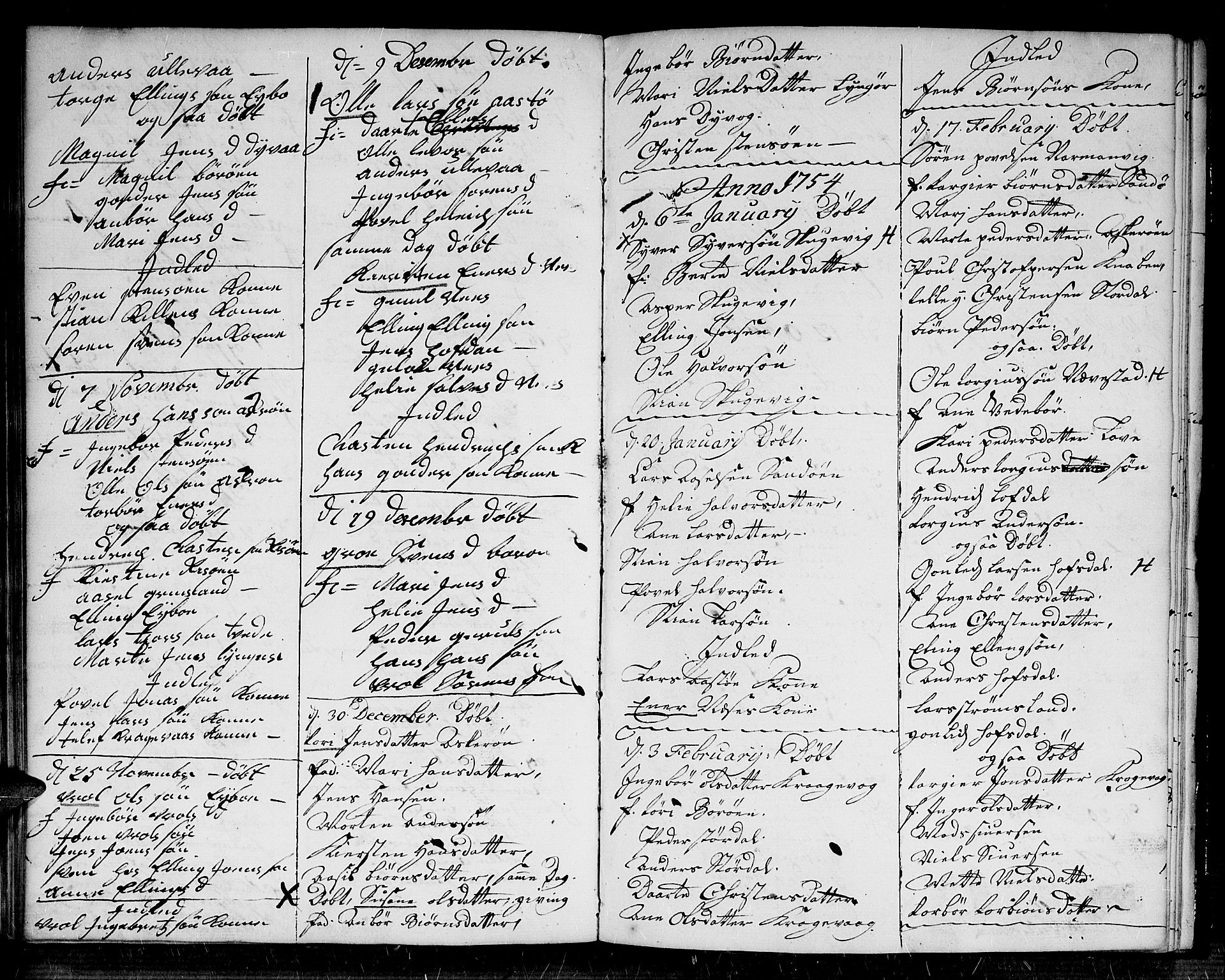 Dypvåg sokneprestkontor, SAK/1111-0007/F/Fb/Fba/L0006: Parish register (copy) no. B 6, 1746-1762, p. 55