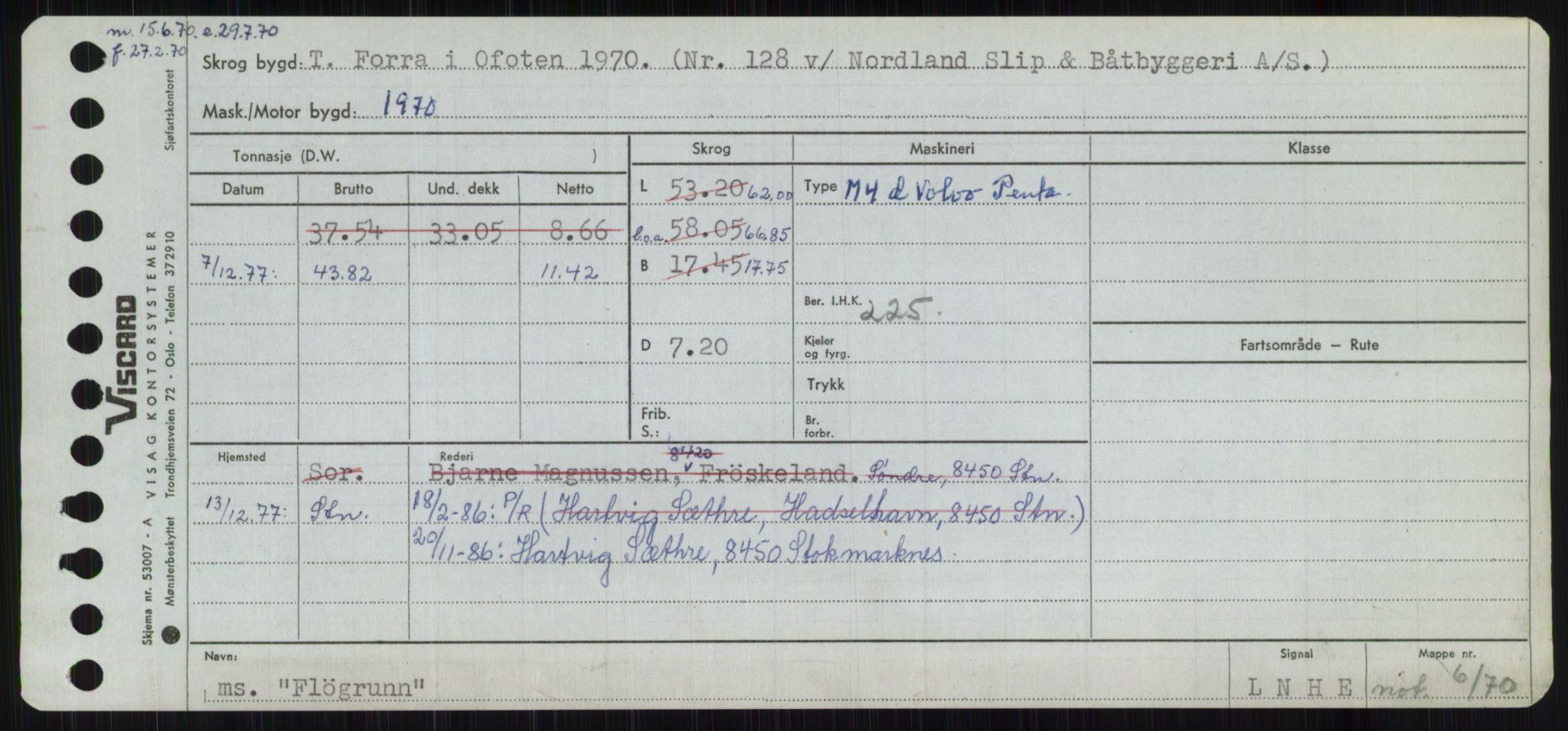 Sjøfartsdirektoratet med forløpere, Skipsmålingen, RA/S-1627/H/Ha/L0002/0001: Fartøy, Eik-Hill / Fartøy, Eik-F, p. 619