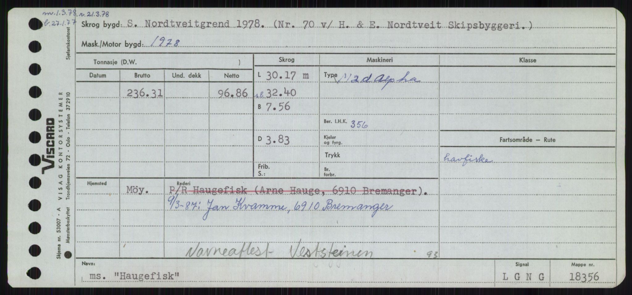 Sjøfartsdirektoratet med forløpere, Skipsmålingen, AV/RA-S-1627/H/Ha/L0002/0002: Fartøy, Eik-Hill / Fartøy, G-Hill, p. 545