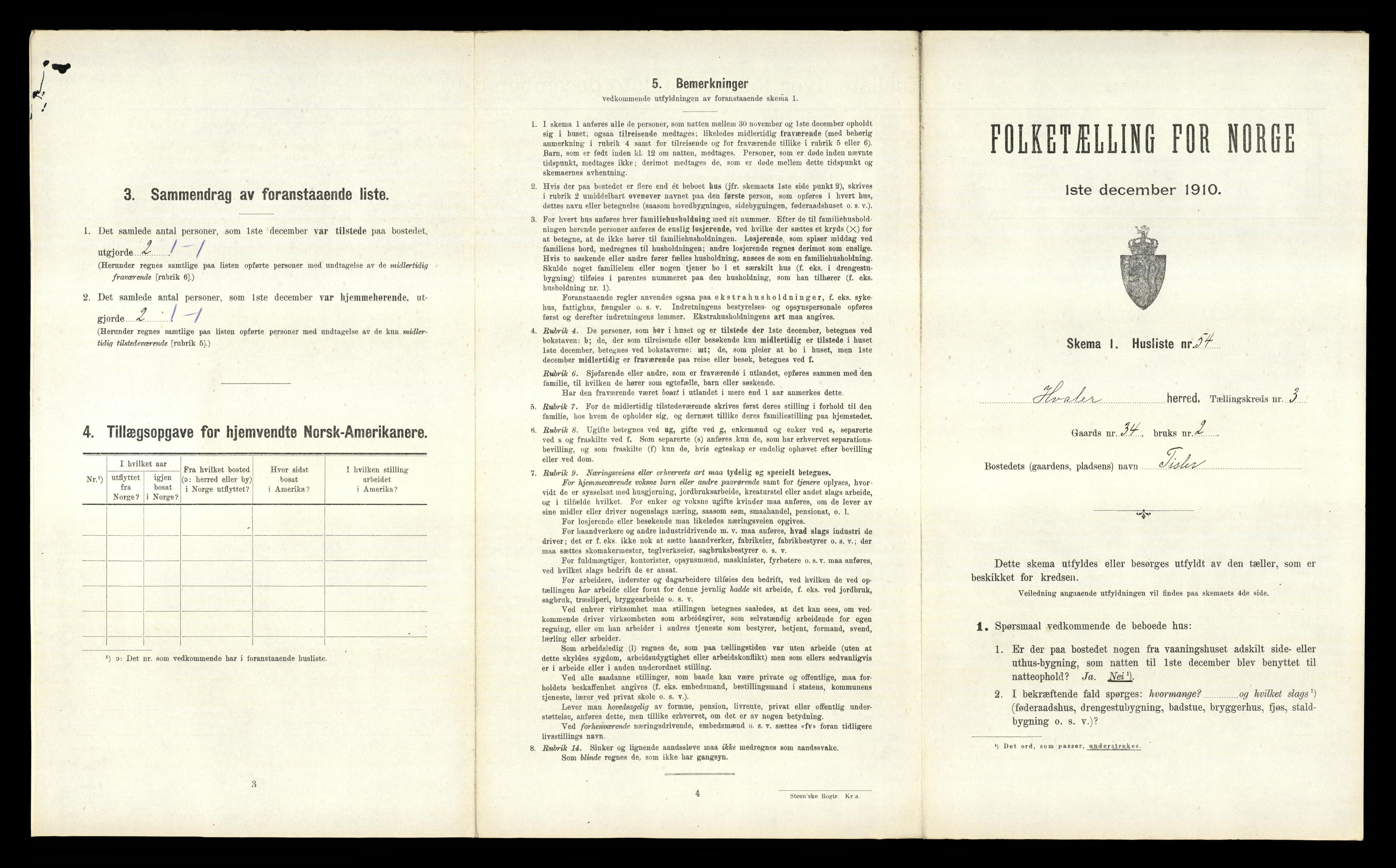 RA, 1910 census for Hvaler, 1910, p. 358