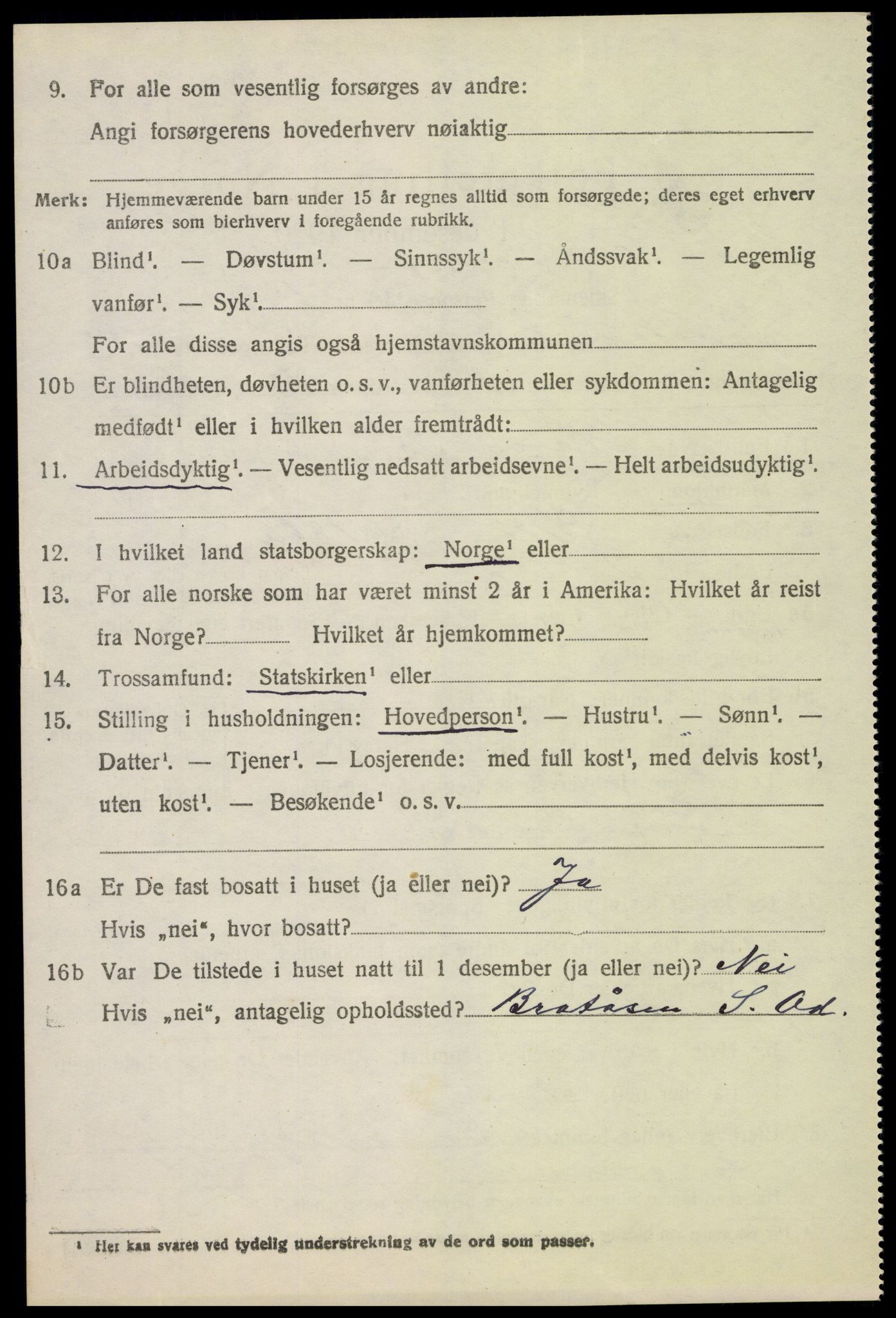 SAH, 1920 census for Sør-Odal, 1920, p. 4244