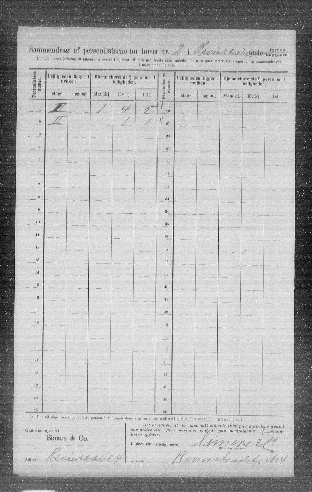 OBA, Municipal Census 1907 for Kristiania, 1907, p. 42269