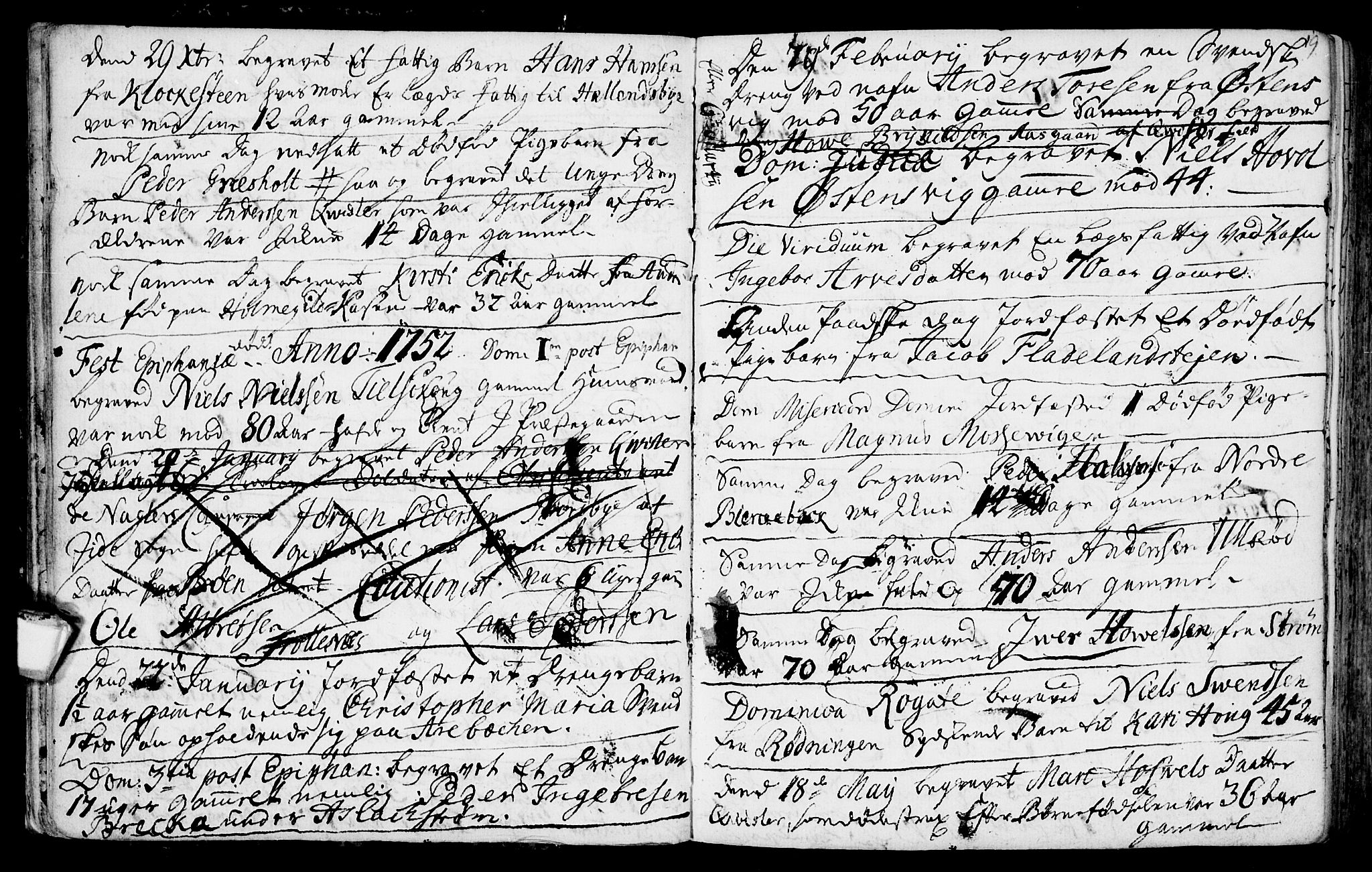 Aremark prestekontor Kirkebøker, SAO/A-10899/F/Fa/L0003: Parish register (official) no. I 3, 1745-1795, p. 19