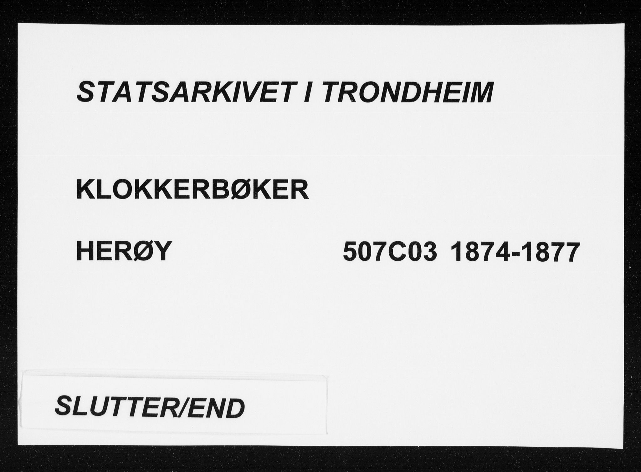 Ministerialprotokoller, klokkerbøker og fødselsregistre - Møre og Romsdal, AV/SAT-A-1454/507/L0080: Parish register (copy) no. 507C03, 1874-1877