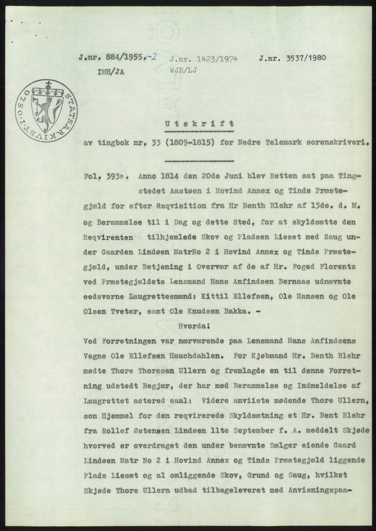 Statsarkivet i Kongsberg, SAKO/A-0001, 1955, p. 95