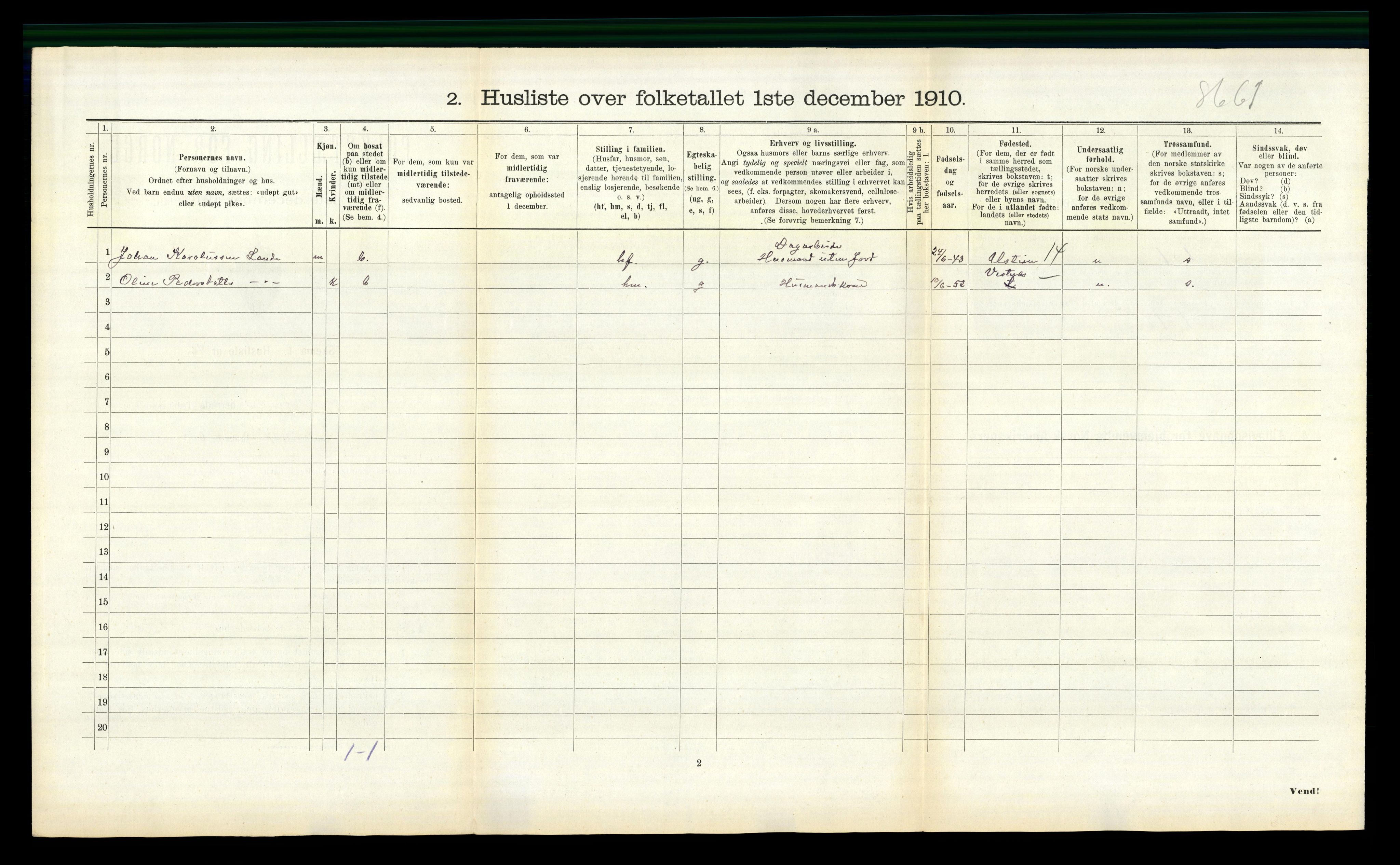 RA, 1910 census for Ørskog, 1910, p. 294