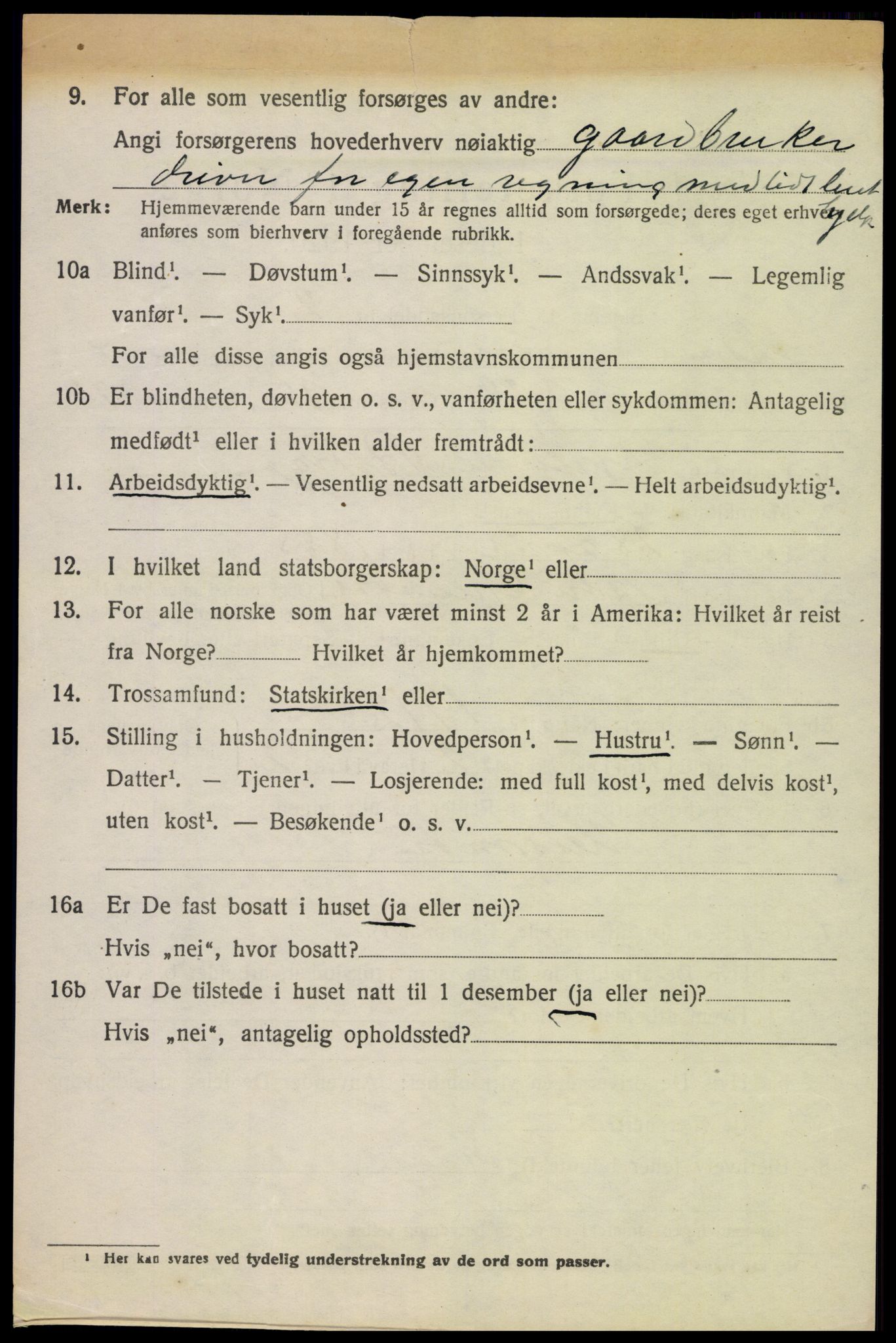 SAH, 1920 census for Østre Gausdal, 1920, p. 2681