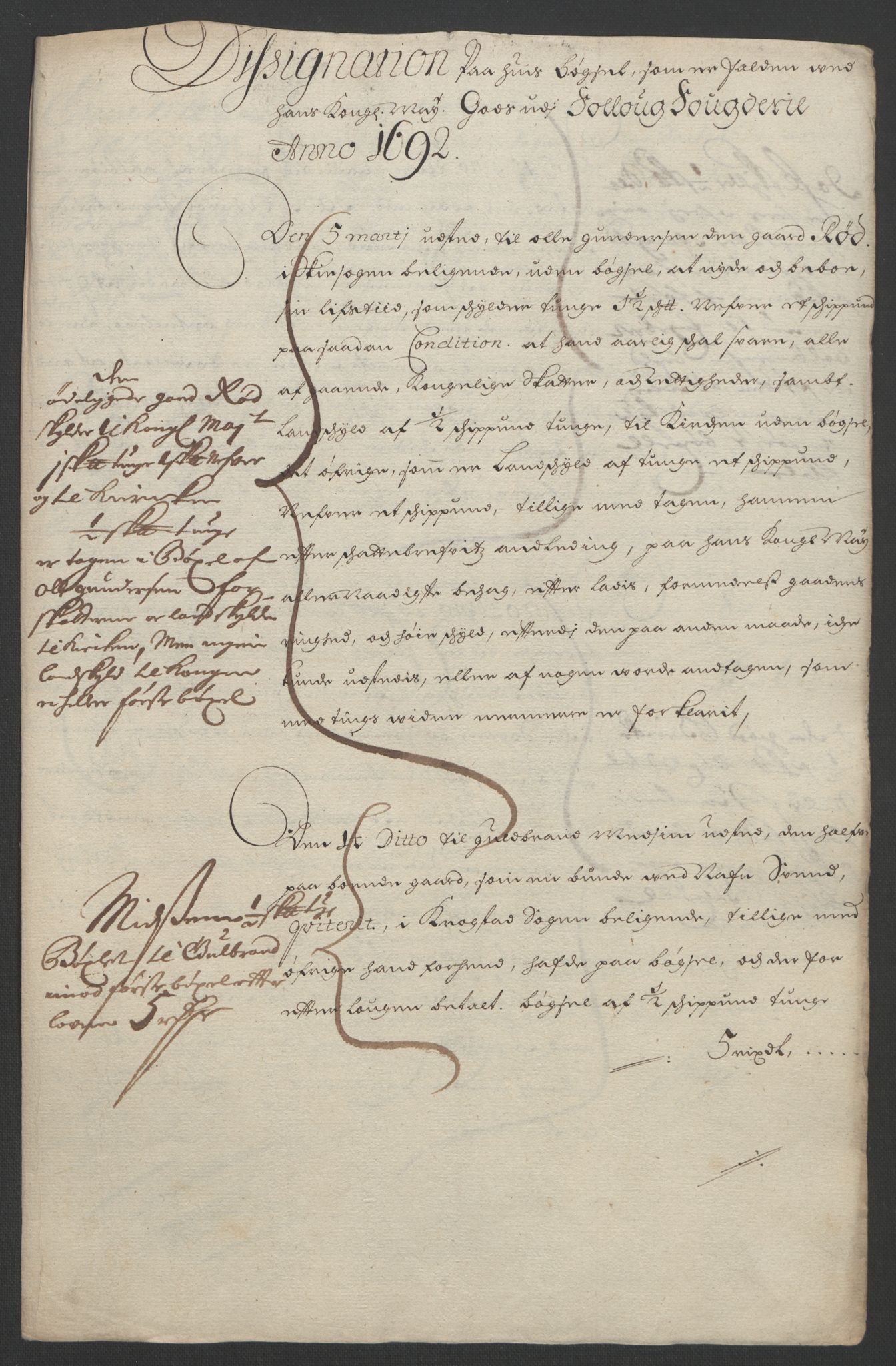 Rentekammeret inntil 1814, Reviderte regnskaper, Fogderegnskap, AV/RA-EA-4092/R09/L0437: Fogderegnskap Follo, 1692-1693, p. 26