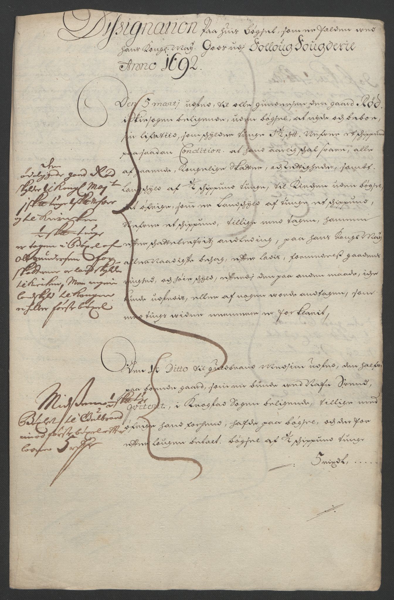 Rentekammeret inntil 1814, Reviderte regnskaper, Fogderegnskap, RA/EA-4092/R09/L0437: Fogderegnskap Follo, 1692-1693, p. 26