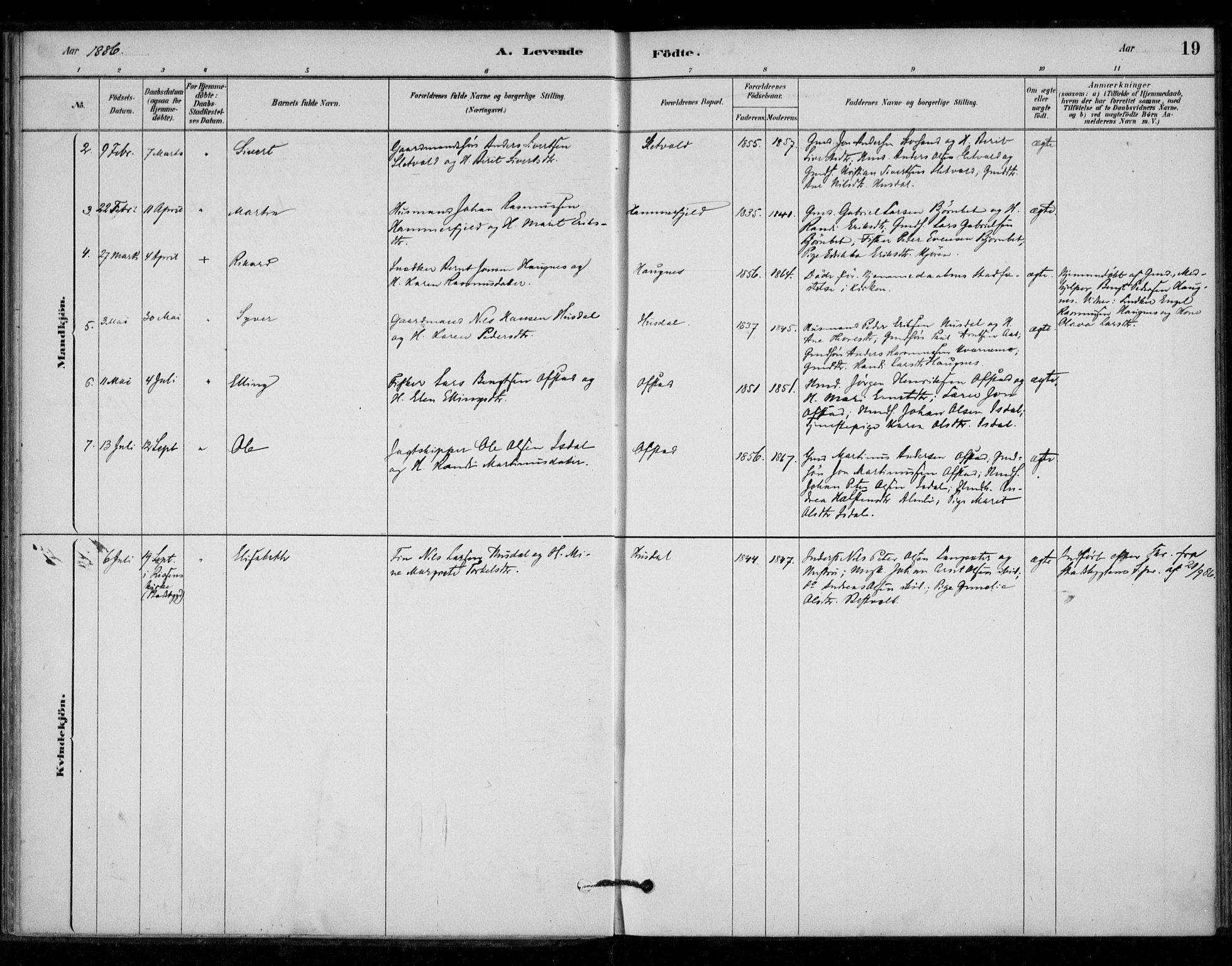 Ministerialprotokoller, klokkerbøker og fødselsregistre - Sør-Trøndelag, SAT/A-1456/670/L0836: Parish register (official) no. 670A01, 1879-1904, p. 19