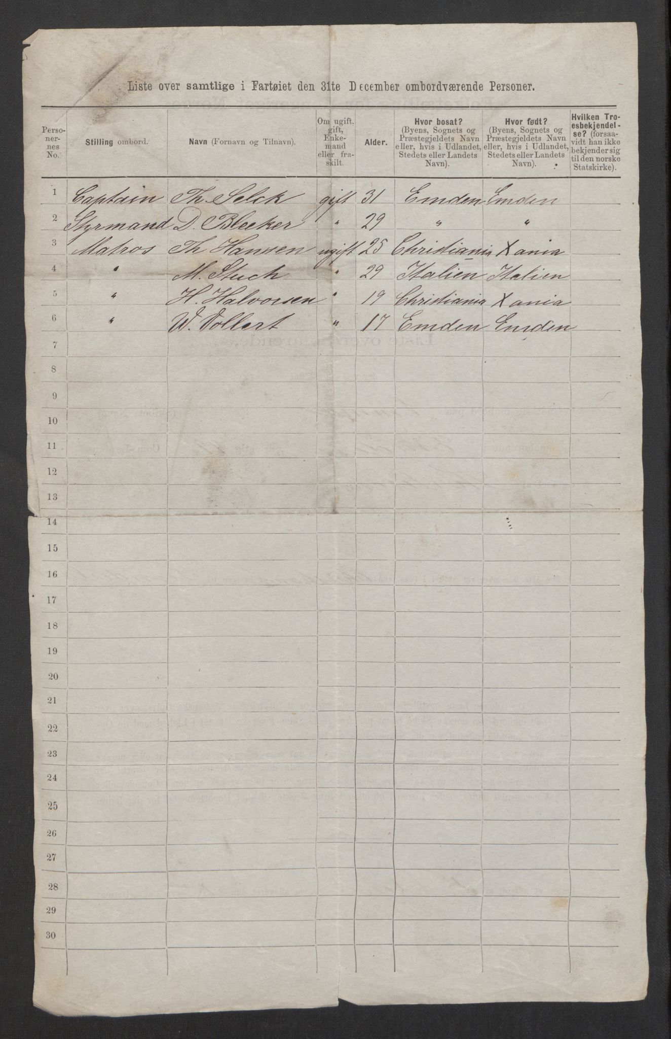 RA, 1875 census, lists of crew on ships: Ships in domestic ports, 1875, p. 590