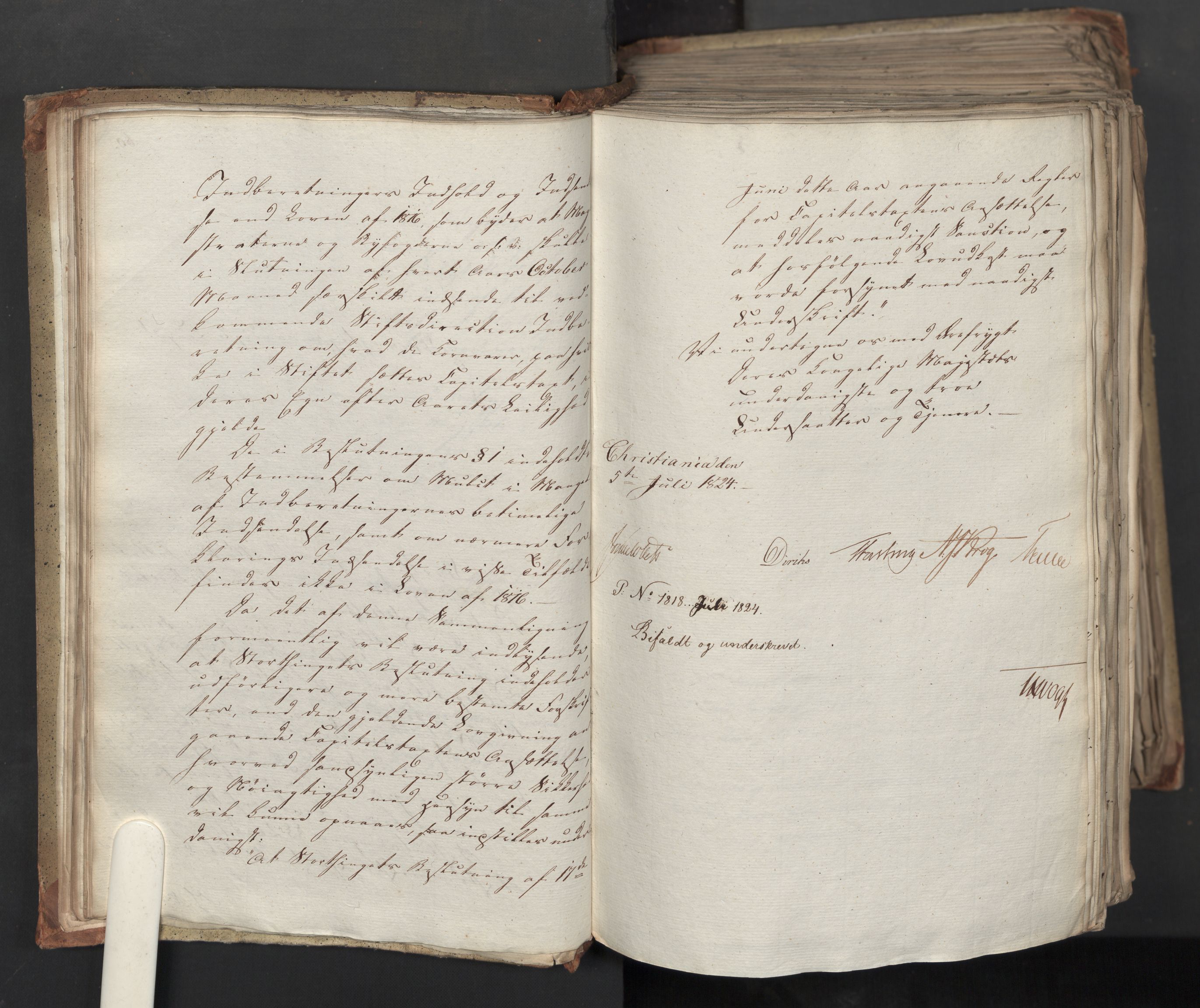 Statsrådsavdelingen i Stockholm, AV/RA-S-1003/D/Da/L0039: Regjeringsinnstillinger nr. 1661-1946, 1824, p. 46