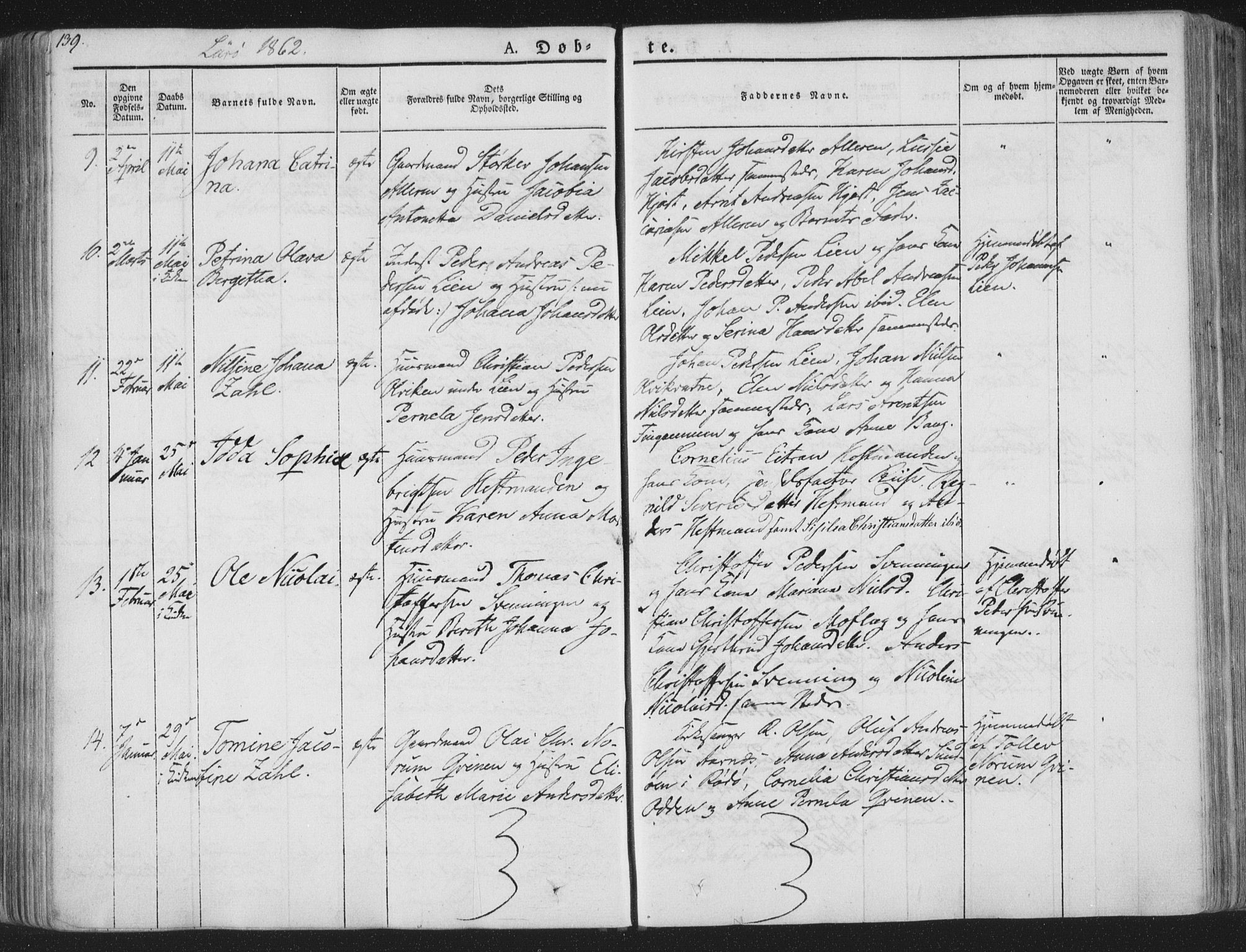 Ministerialprotokoller, klokkerbøker og fødselsregistre - Nordland, SAT/A-1459/839/L0565: Parish register (official) no. 839A02, 1825-1862, p. 139
