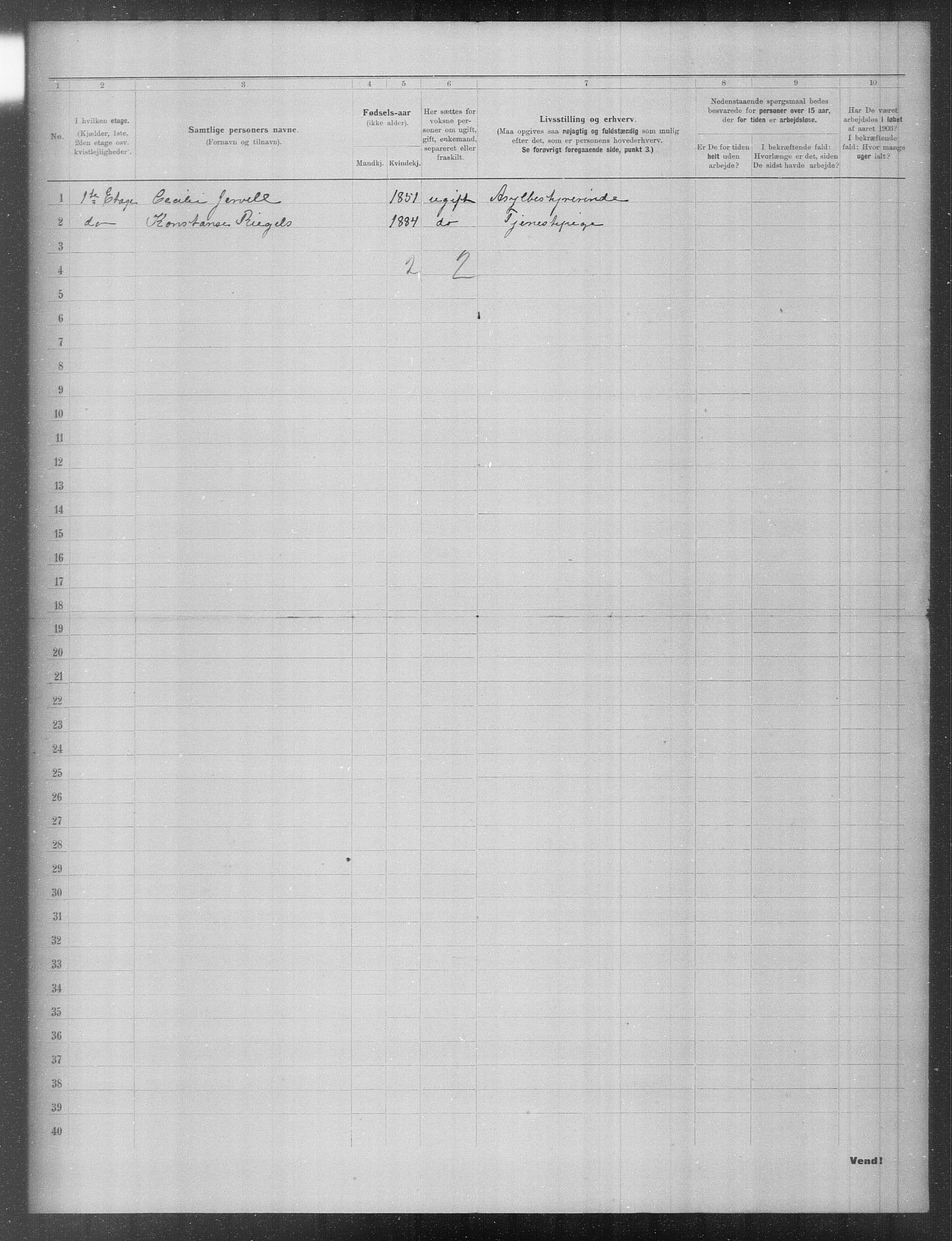 OBA, Municipal Census 1903 for Kristiania, 1903, p. 13866