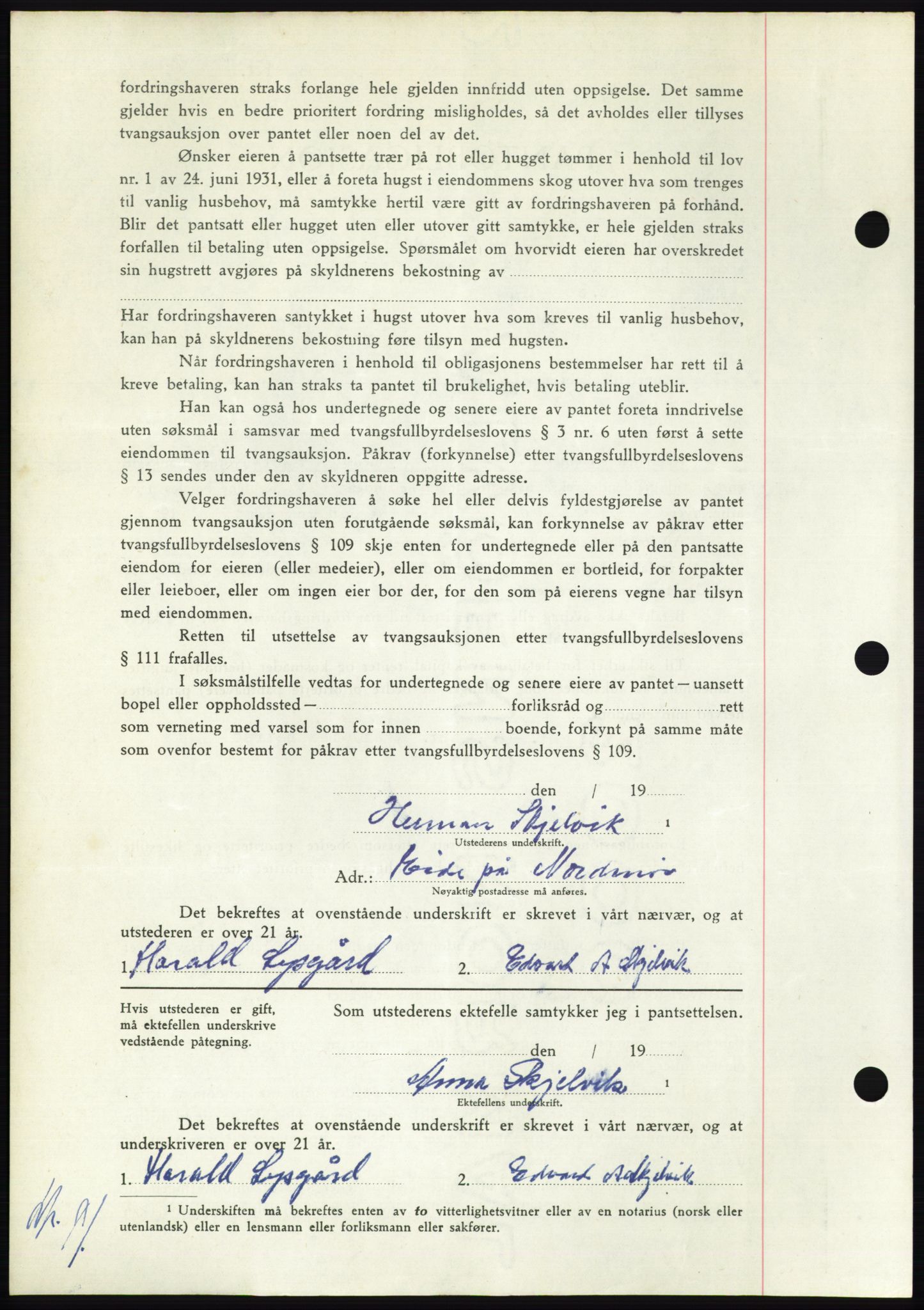 Nordmøre sorenskriveri, AV/SAT-A-4132/1/2/2Ca: Mortgage book no. B103, 1949-1950, Diary no: : 315/1950