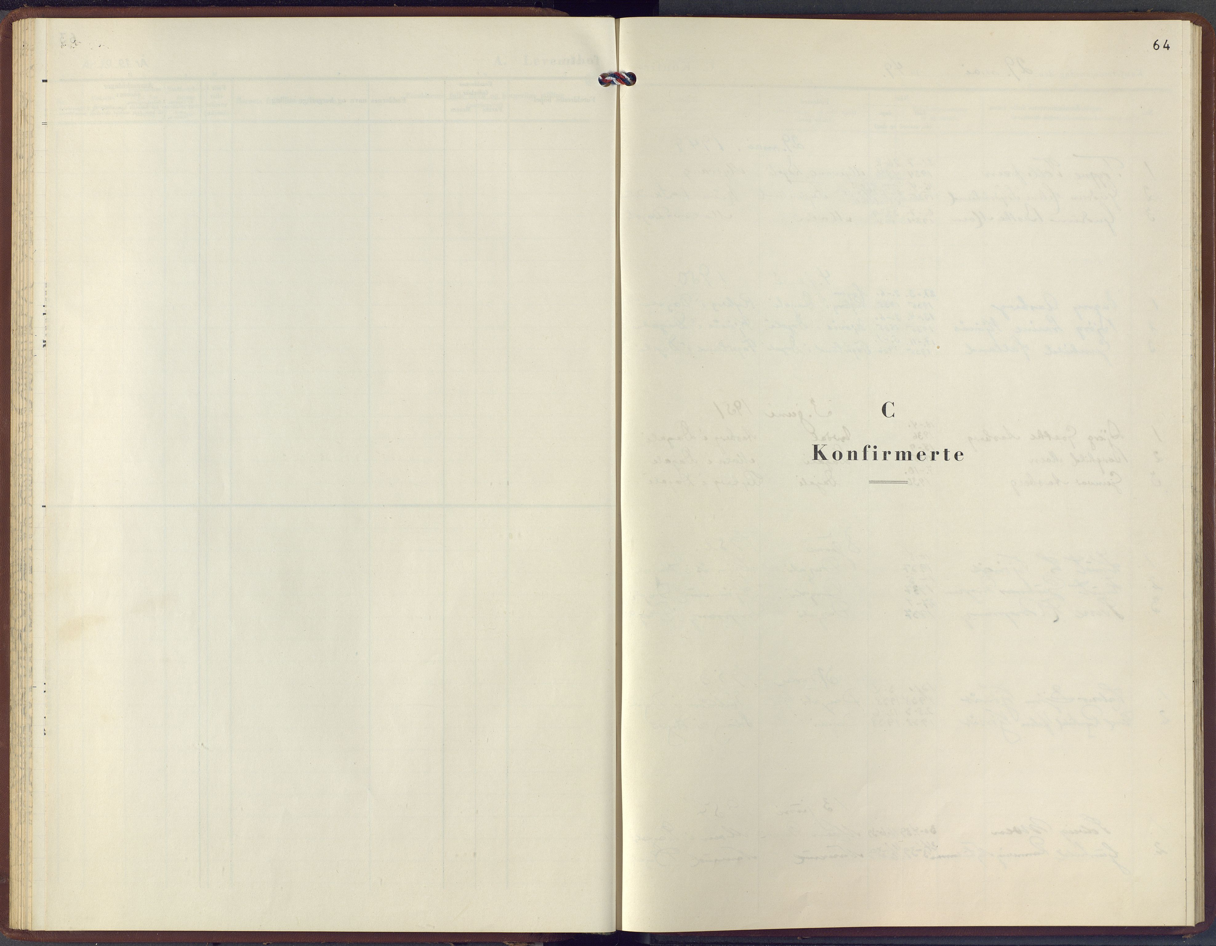 Hol kirkebøker, SAKO/A-227/F/Fb/L0001: Parish register (official) no. II 1, 1948-1978, p. 64