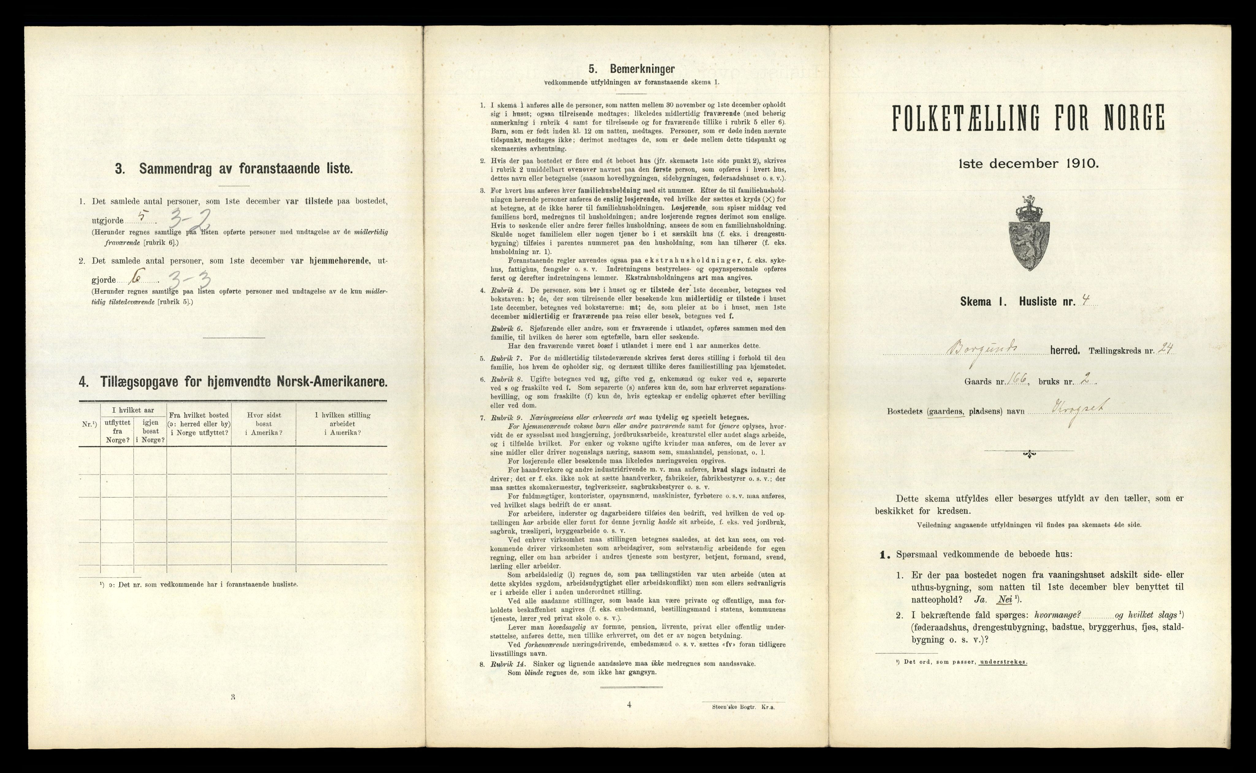 RA, 1910 census for Borgund, 1910, p. 1801
